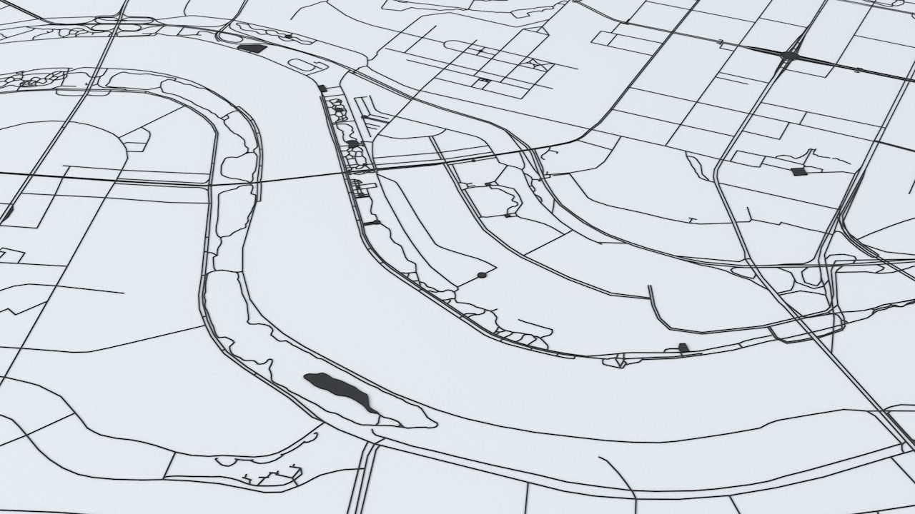 Shenyang Road Network and Streets 3D model_5