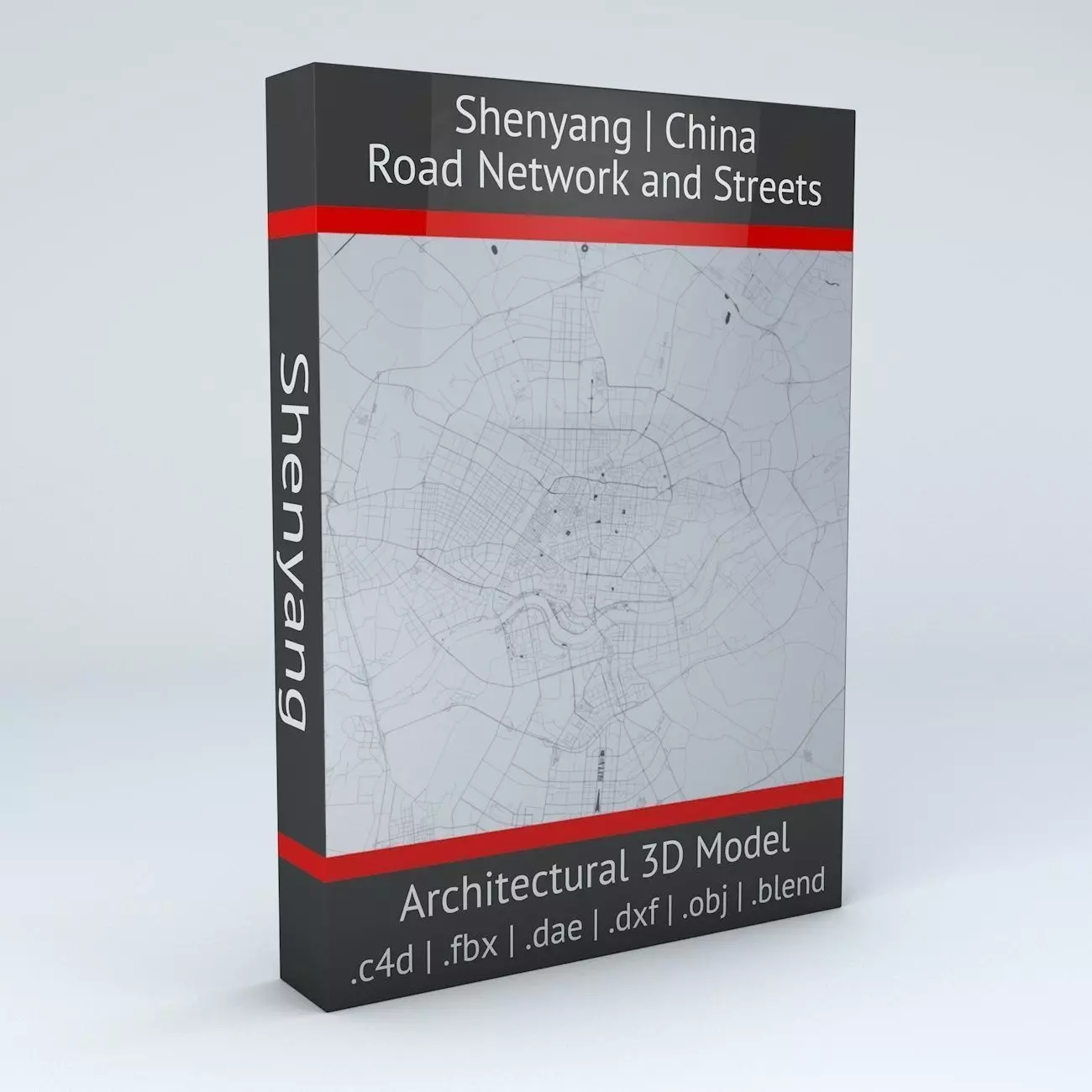 Shenyang Road Network and Streets 3D model_0