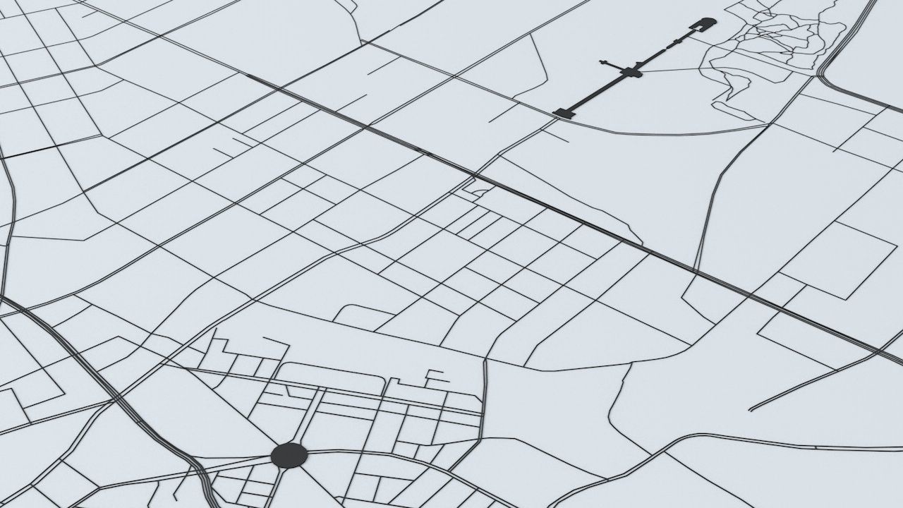 Shenyang Road Network and Streets 3D model_7