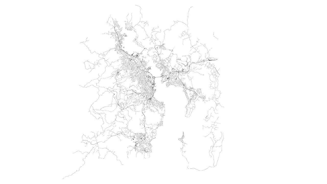 Hobart Road Network and Streets 3D model_9