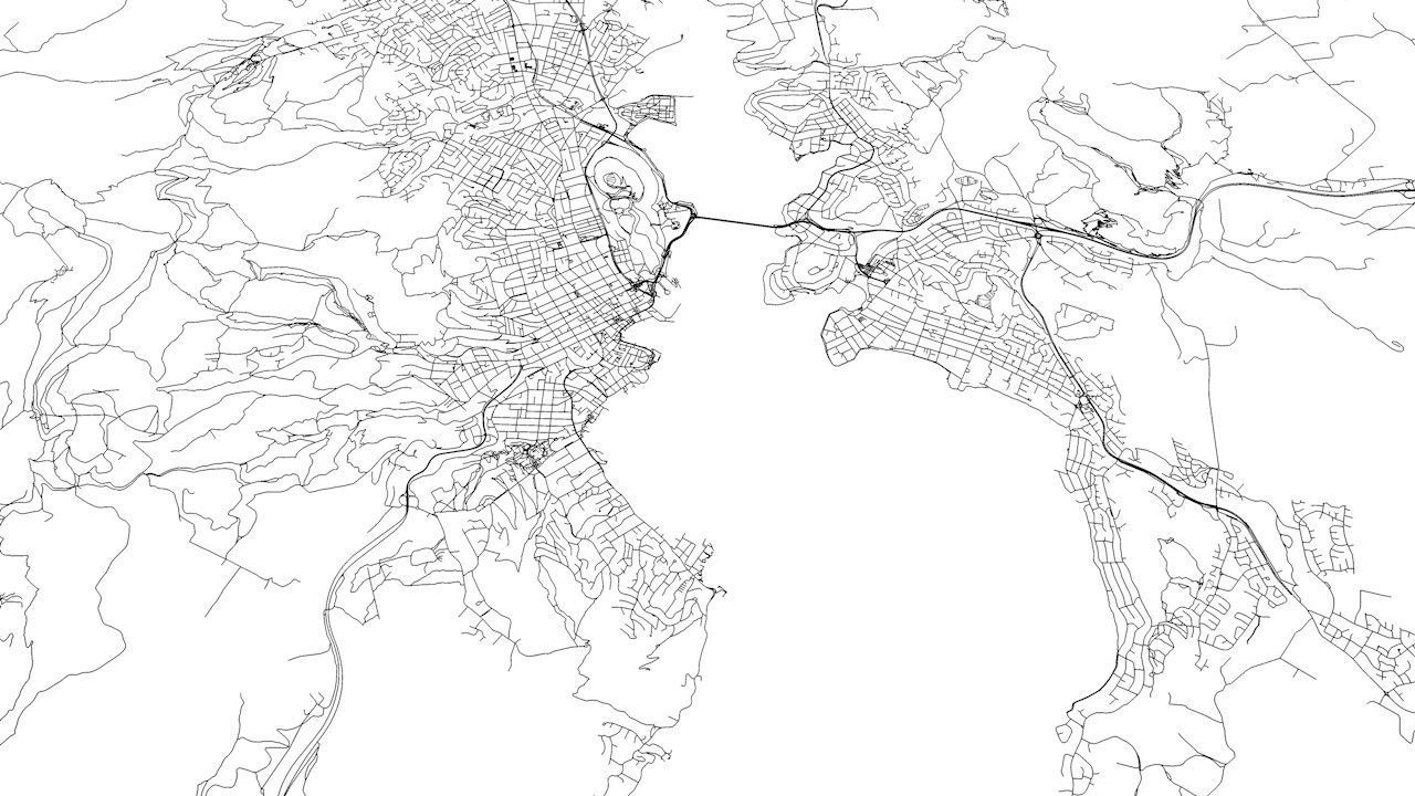 Hobart Road Network and Streets 3D model_10