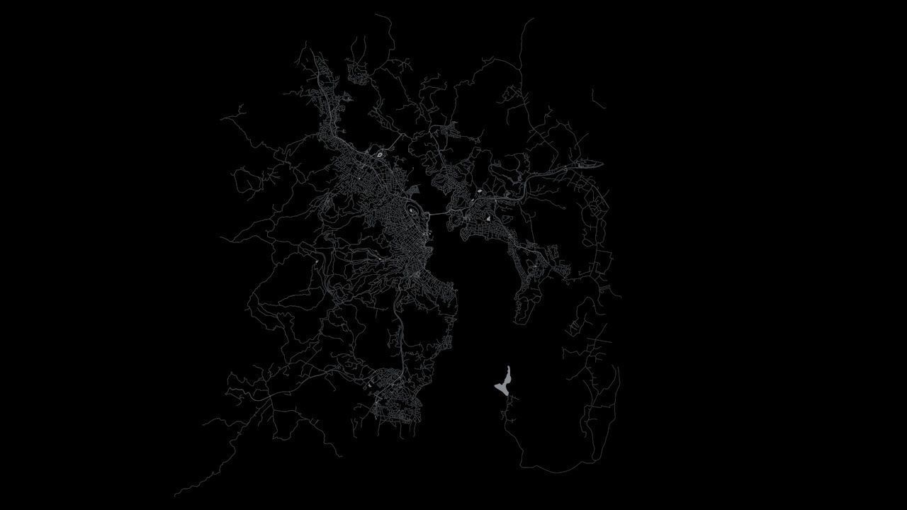 Hobart Road Network and Streets 3D model_8