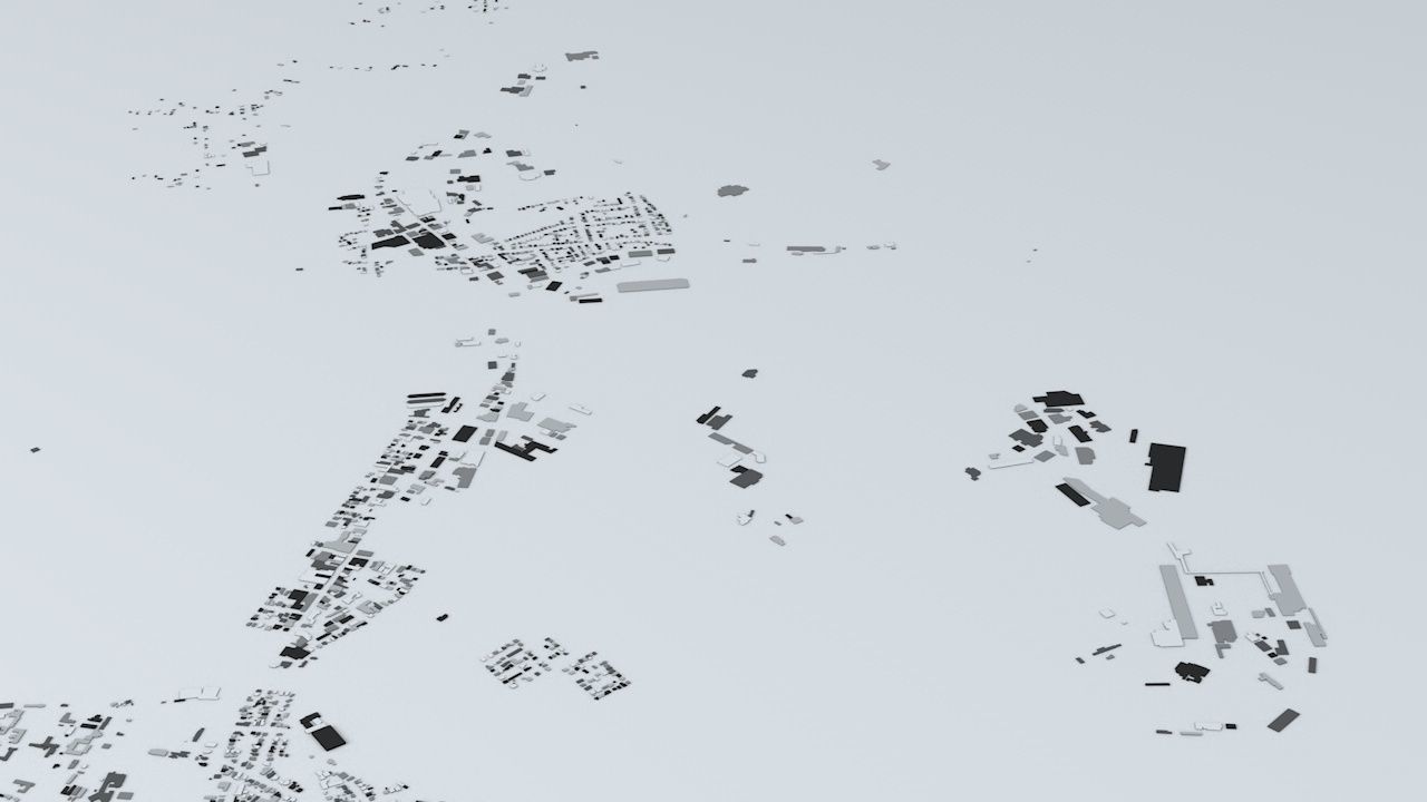 Hobart Streets and Buildings 3D model_7