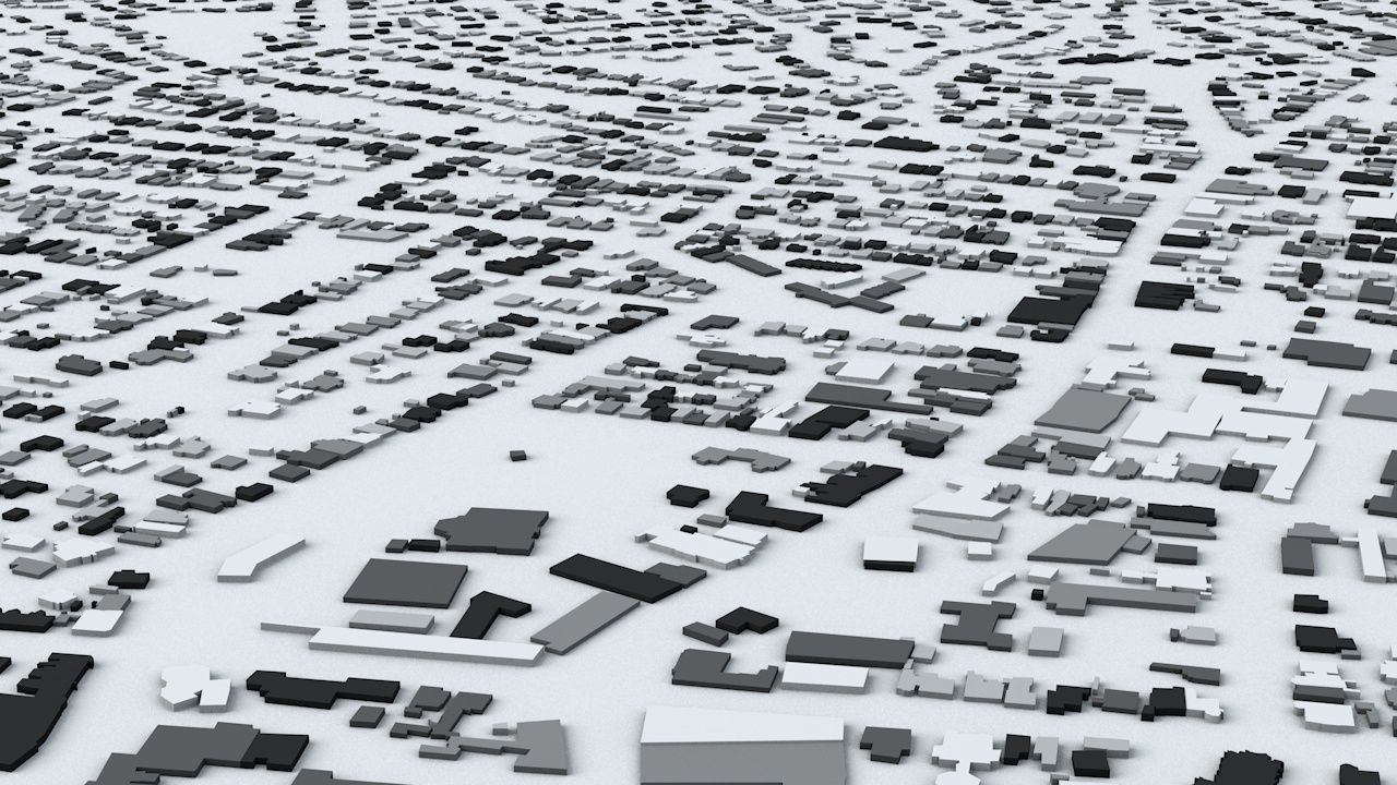 Hobart Streets and Buildings 3D model_4