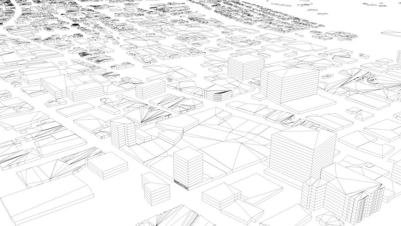 Hobart Streets and Buildings 3D model_11