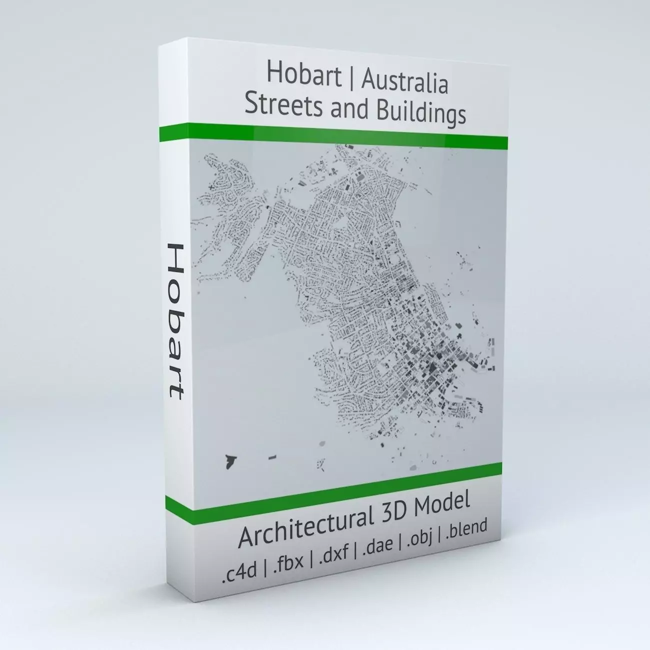Hobart Streets and Buildings 3D model_0