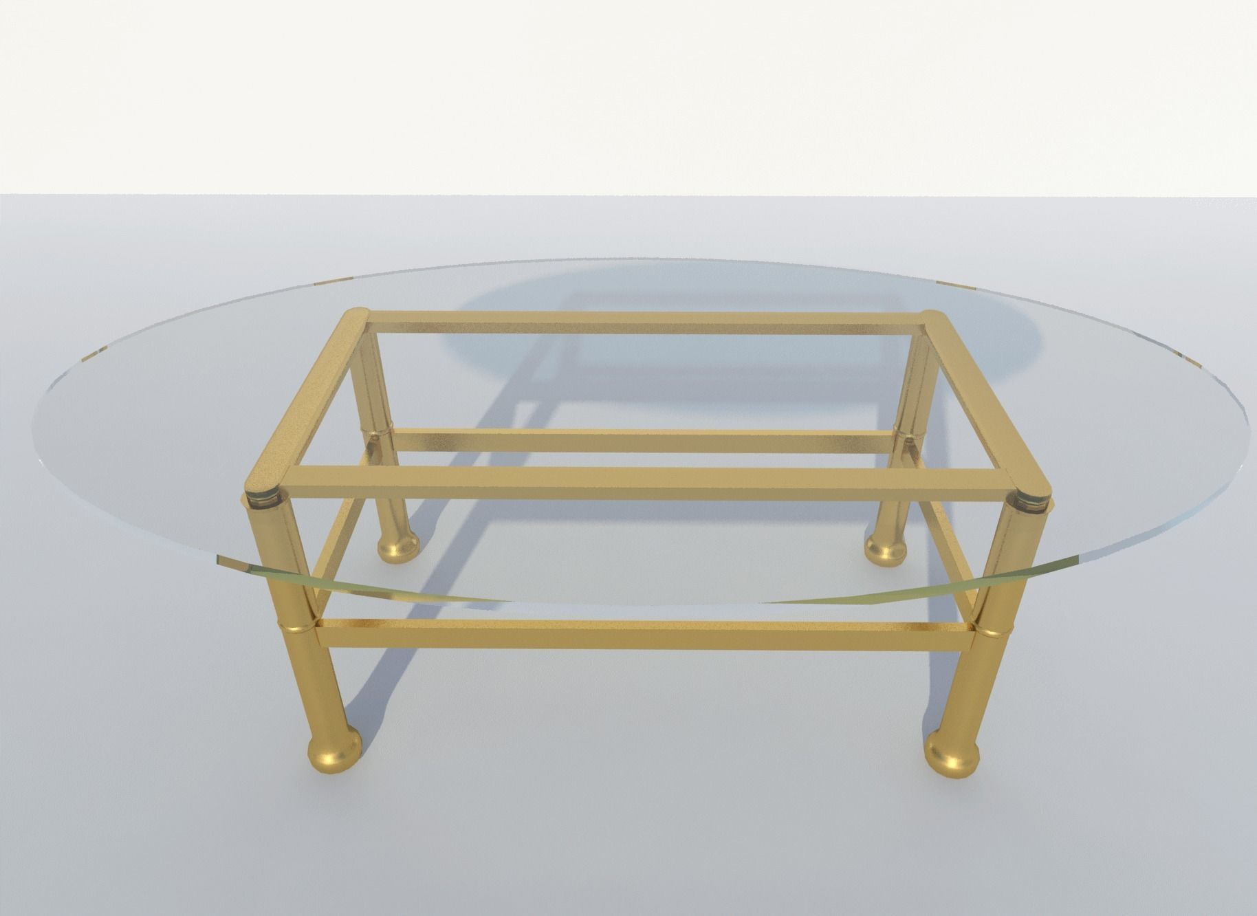 Coffee table 3D model_2