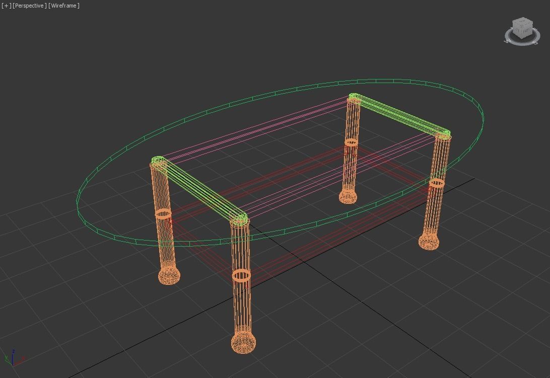 Coffee table 3D model_3