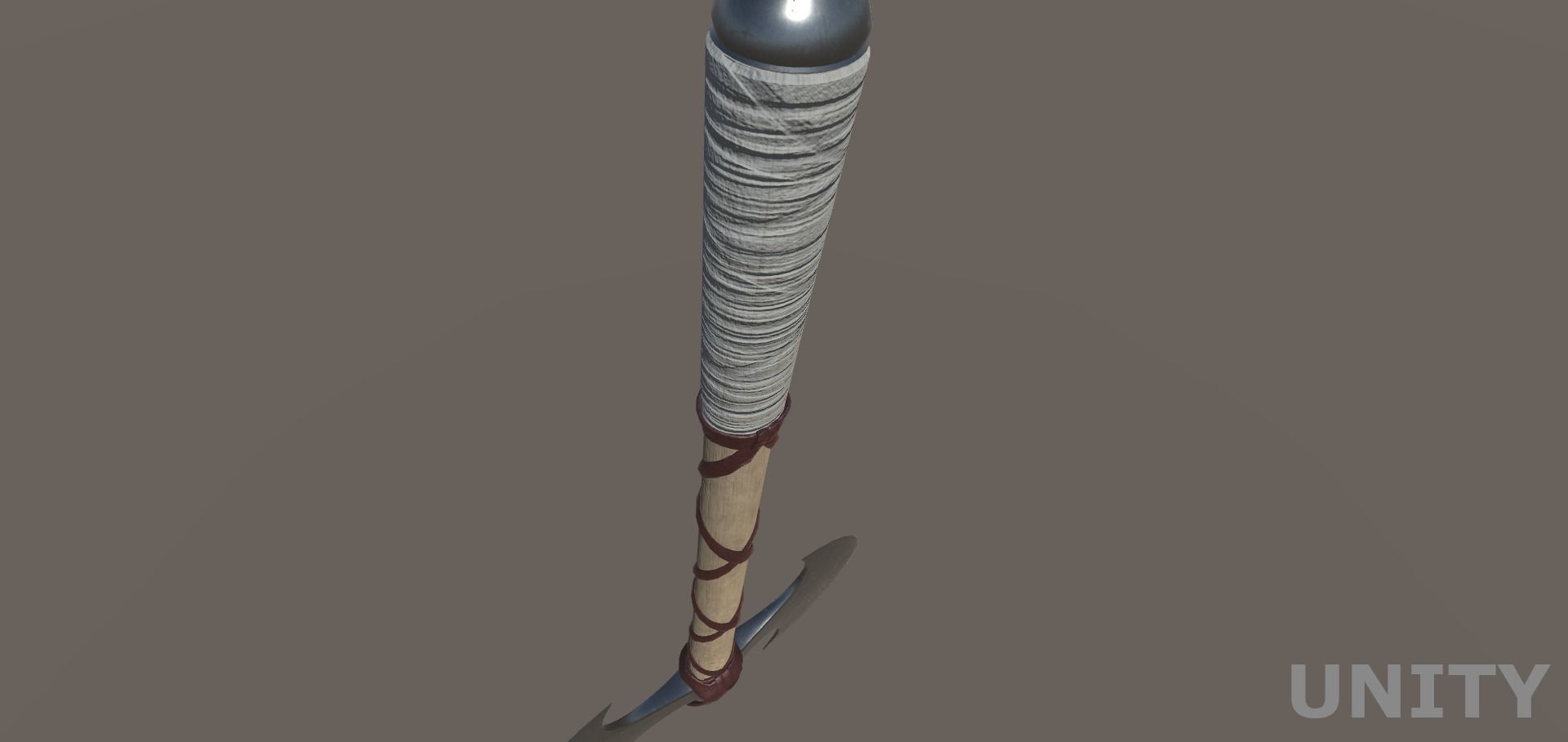 Barbarian Battle Axe Low-poly 3D model_13
