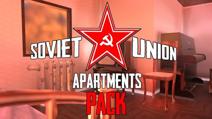 Soviet union apartments pack 1 gameready Free low-poly 3D model