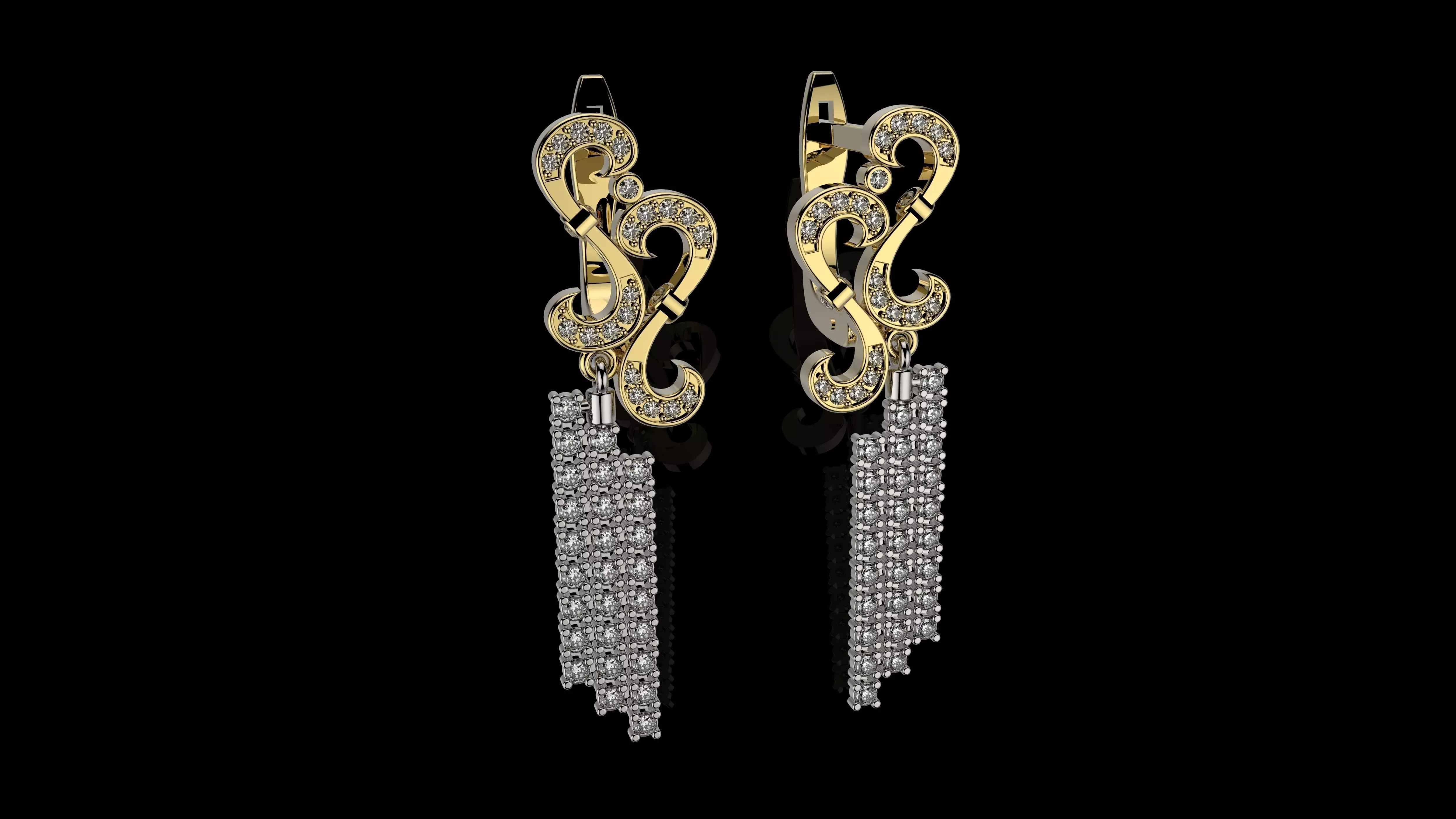 EARRINGS J4 3D print model