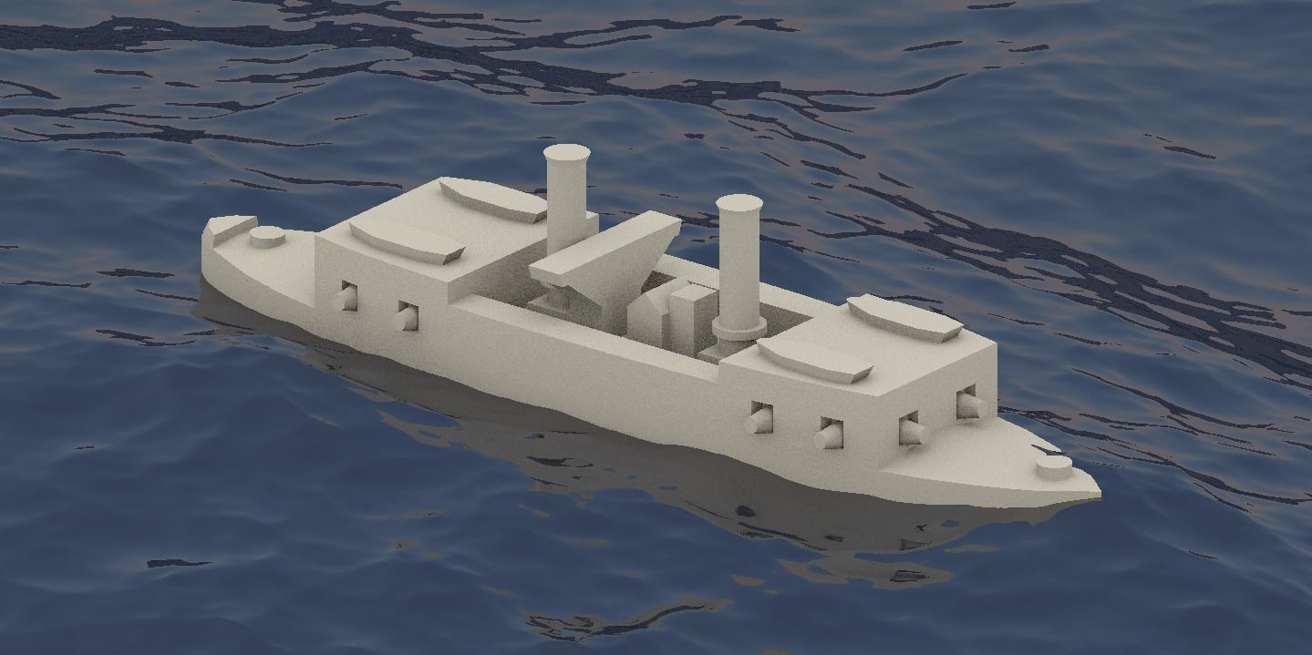 Brazilian Ironclad Cabral 3D print model_4