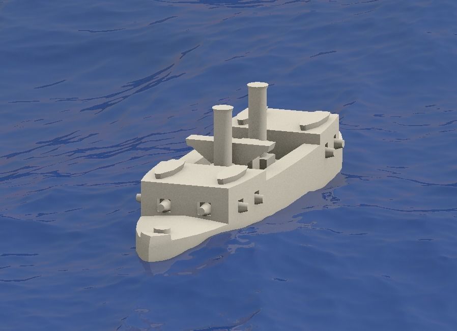 Brazilian Ironclad Cabral 3D print model_2