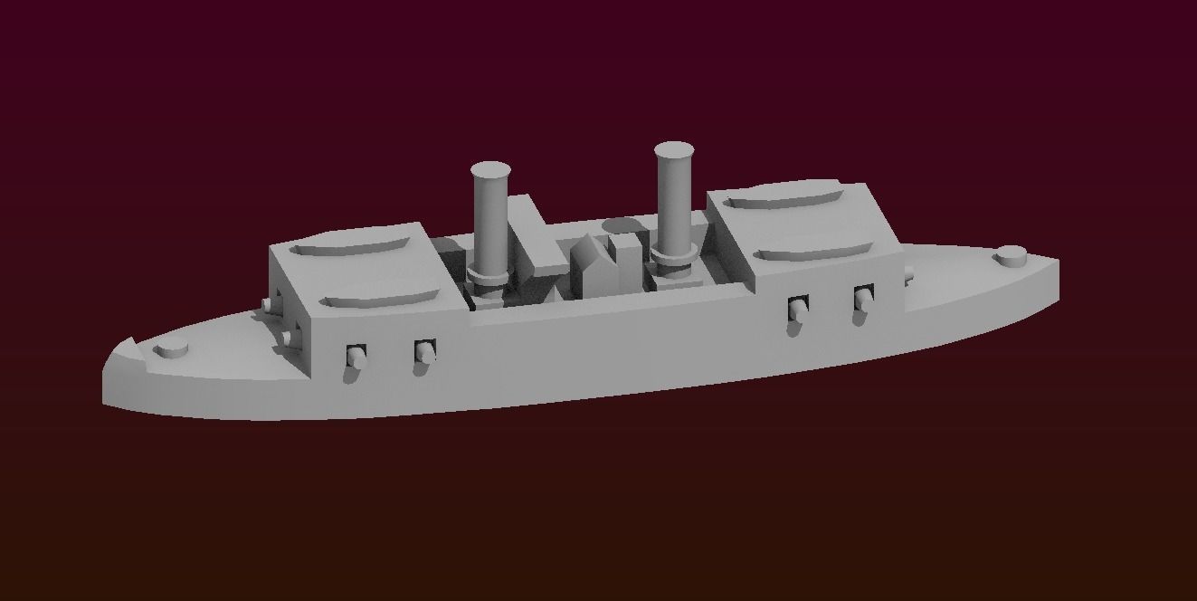 Brazilian Ironclad Cabral 3D print model_13