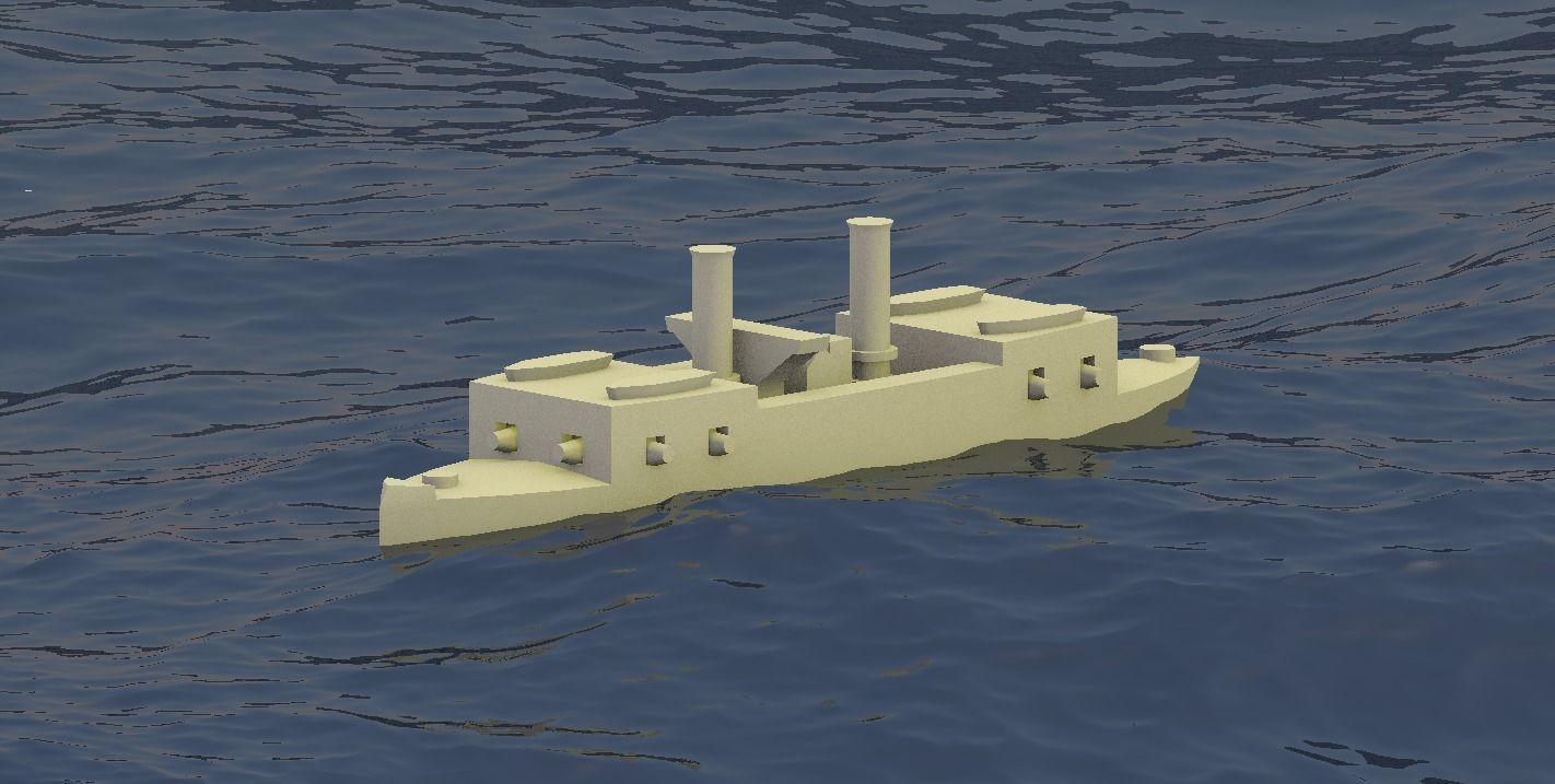 Brazilian Ironclad Cabral 3D print model_3