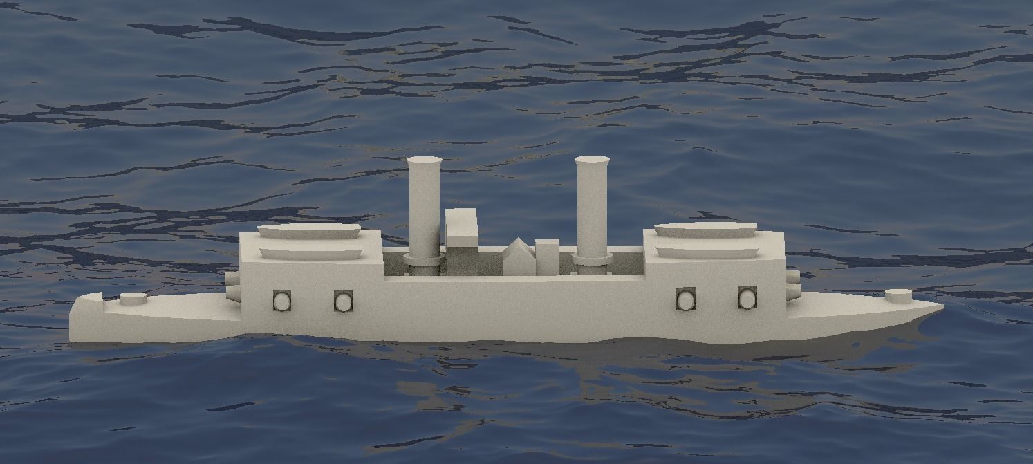 Brazilian Ironclad Cabral 3D print model_5