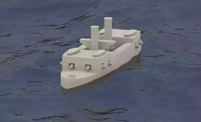 Brazilian Ironclad Cabral 3D print model