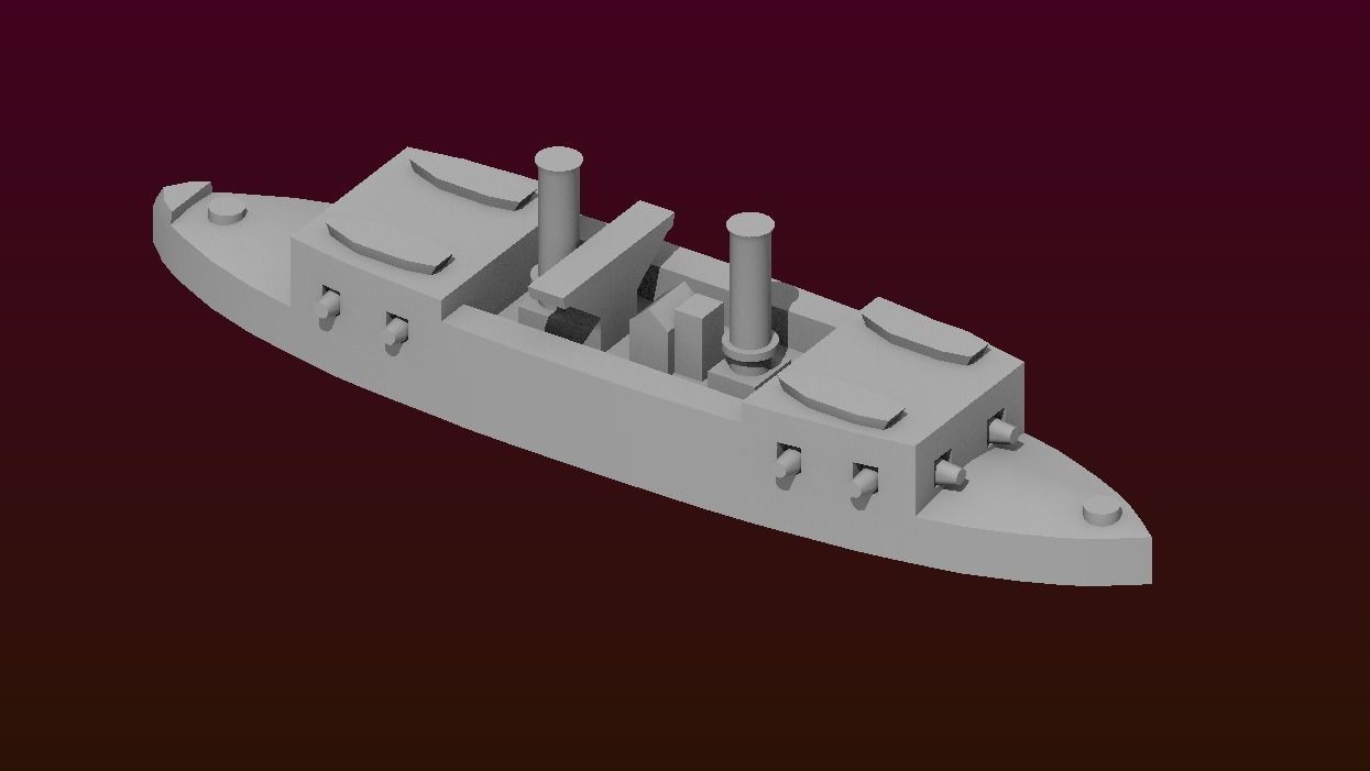 Brazilian Ironclad Cabral 3D print model_14