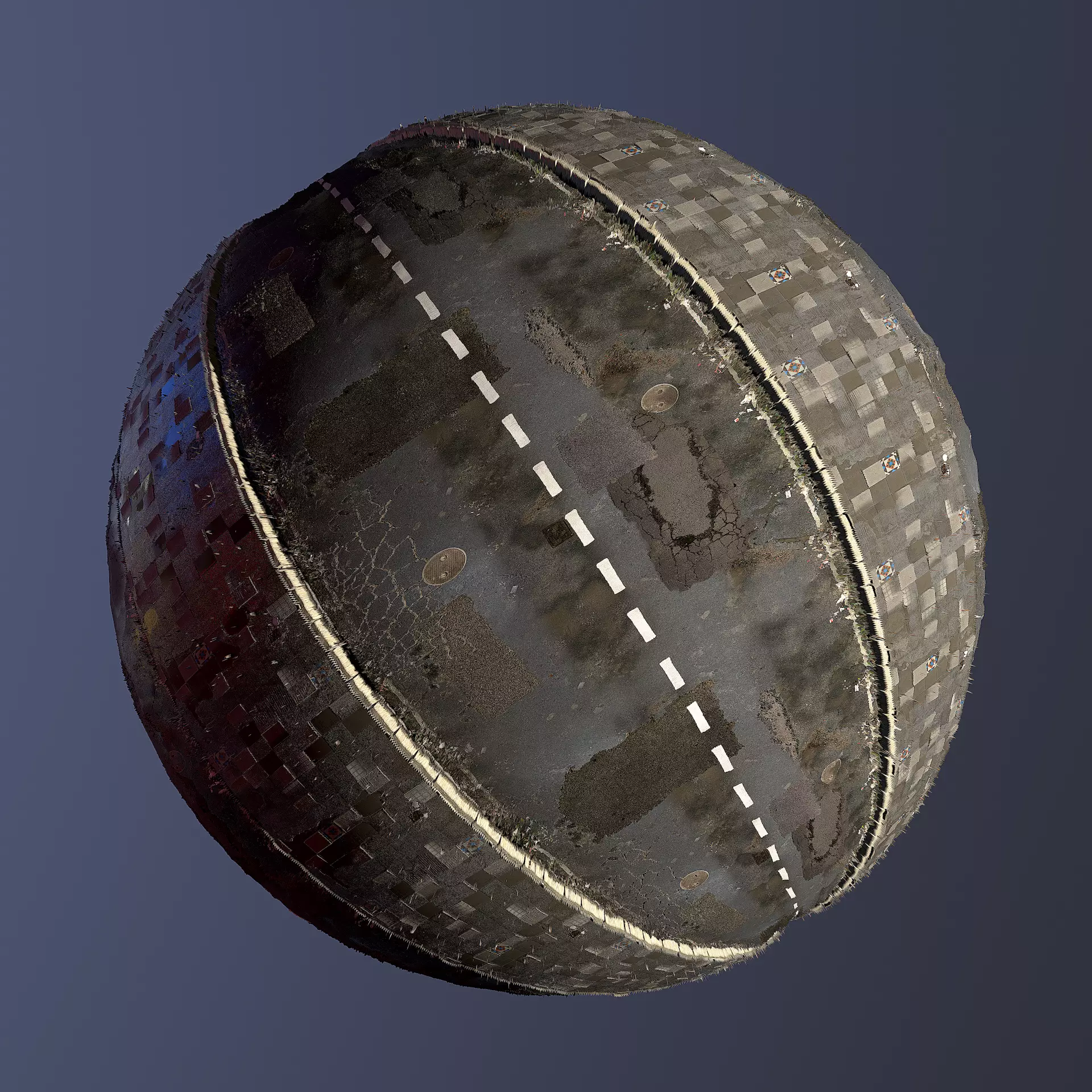 REALISTIC STREED ROAD PBR TEXTURE - SEAMLESS Texture_0