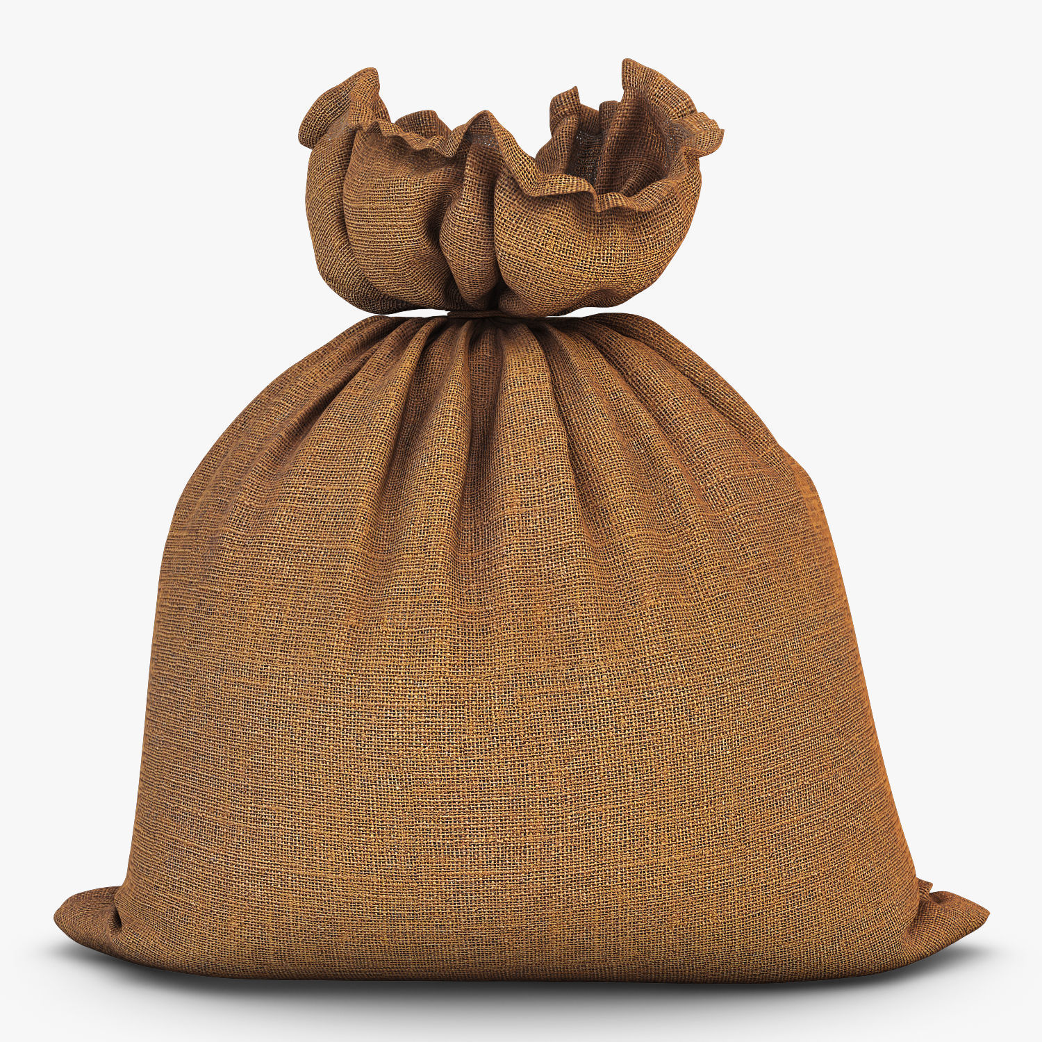 Sack v 3 burlap bag 3D model_3