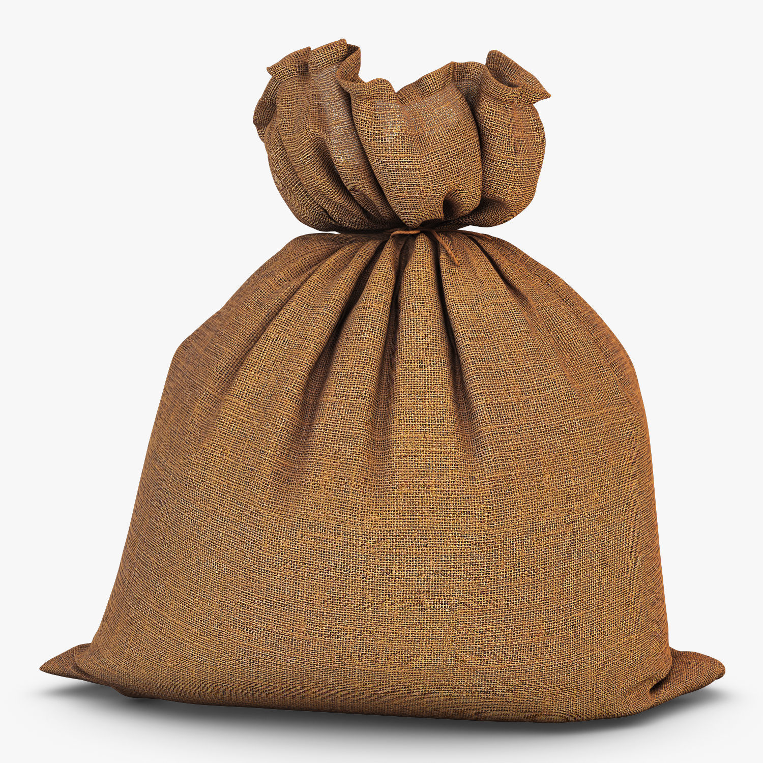 Sack v 3 burlap bag 3D model_2