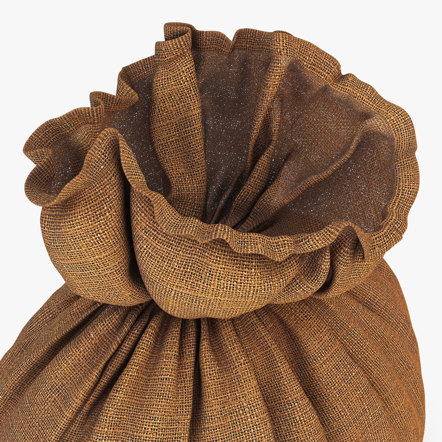 Sack v 3 burlap bag 3D model_14