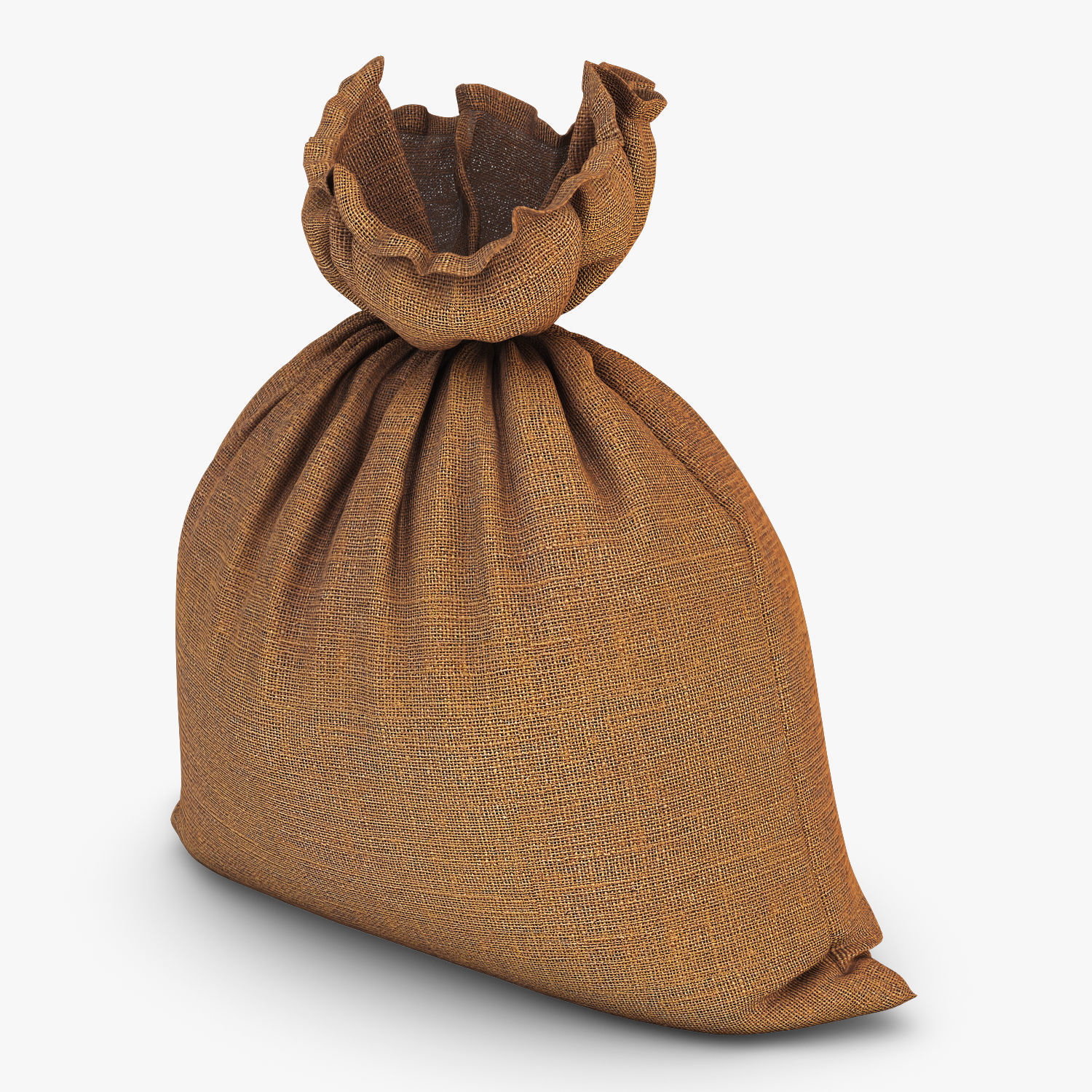 Sack v 3 burlap bag 3D model_1