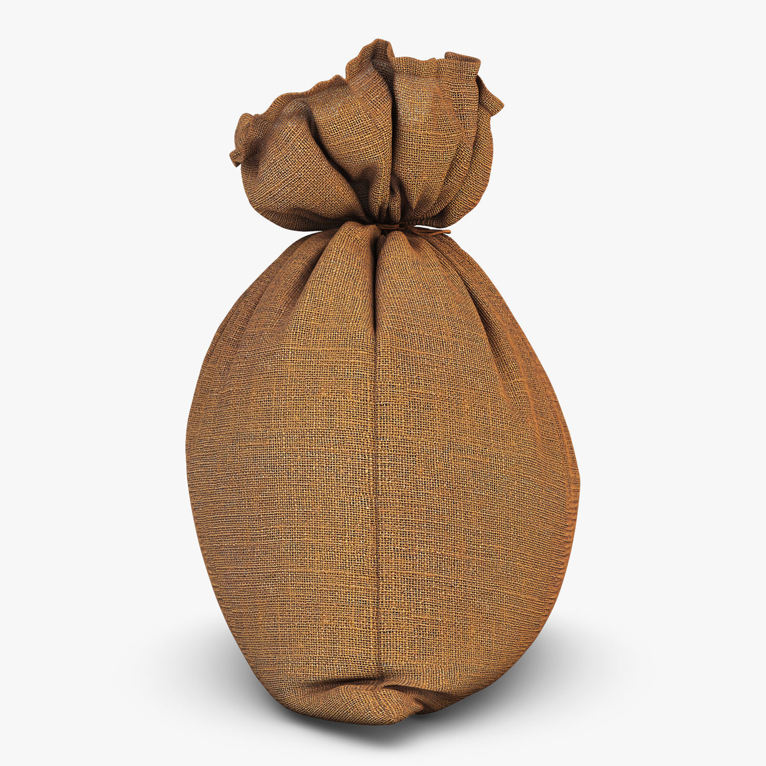 Sack v 3 burlap bag 3D model_4