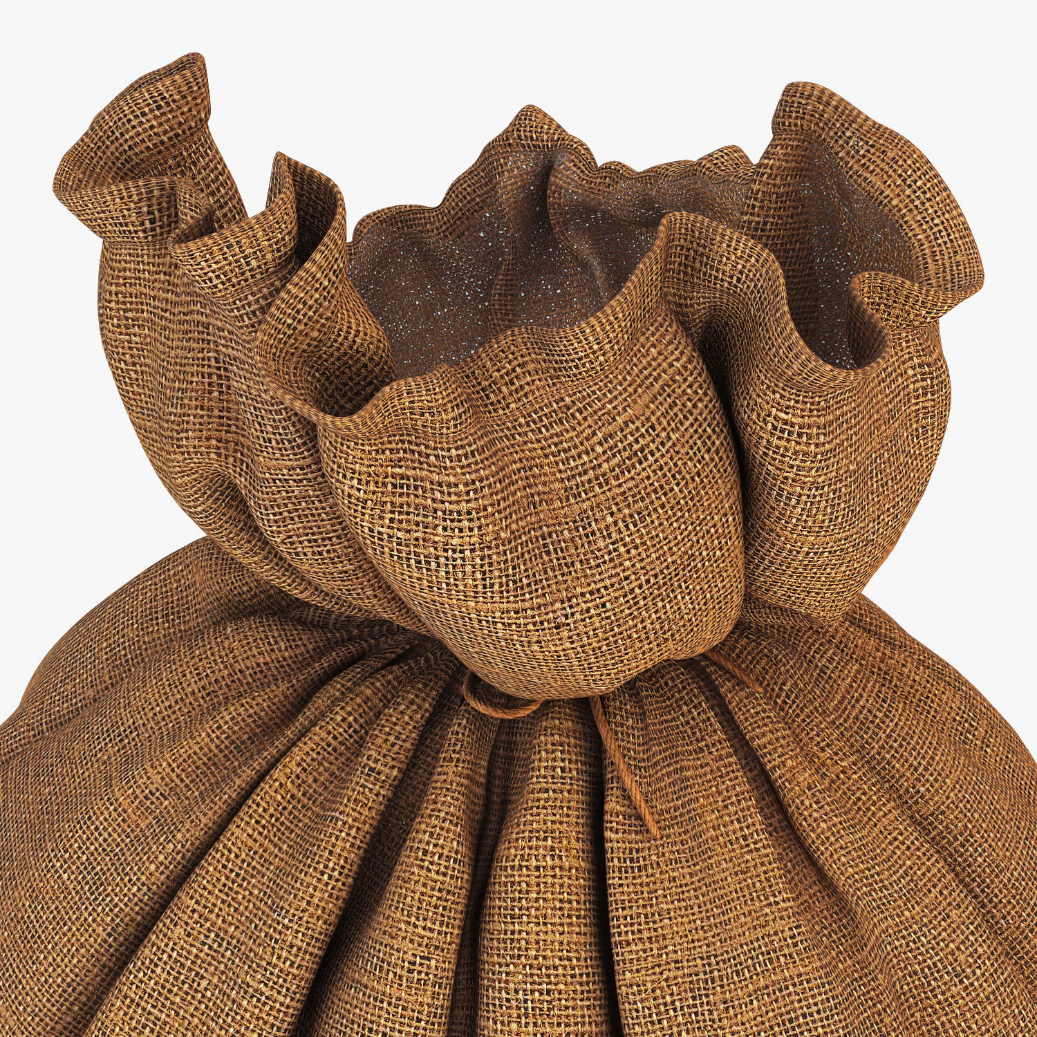 Sack v 3 burlap bag 3D model_13