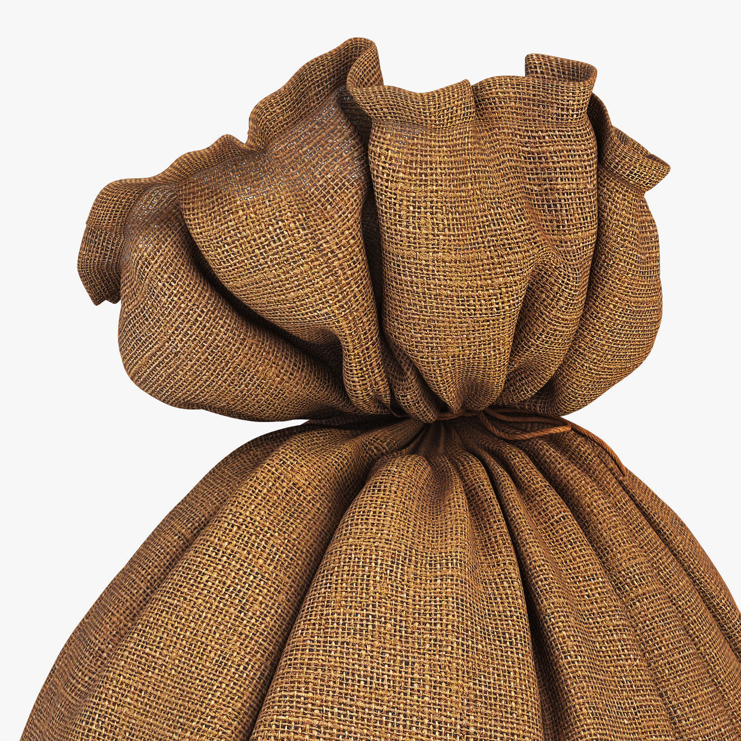 Sack v 3 burlap bag 3D model_16