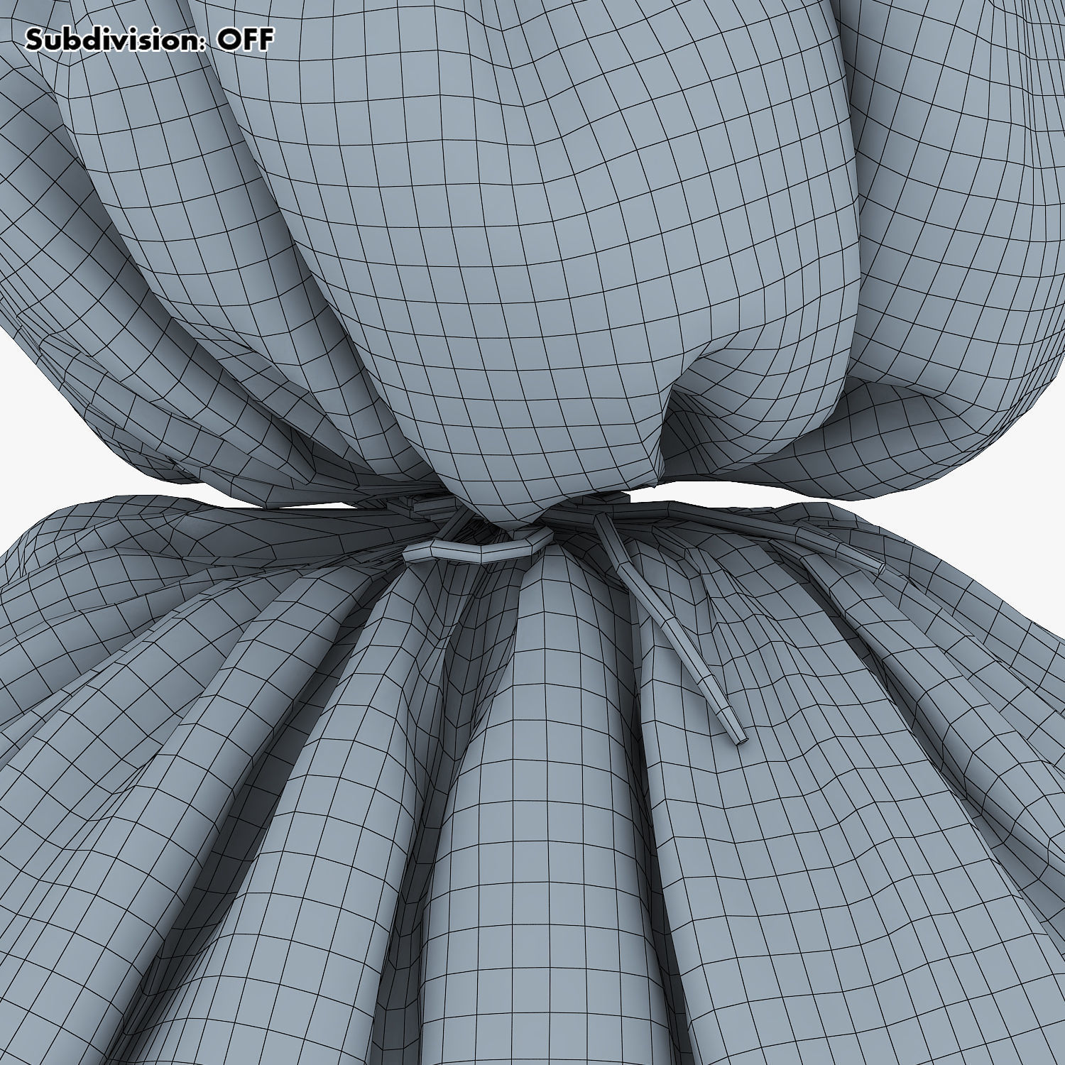 Sack v 3 burlap bag 3D model_30