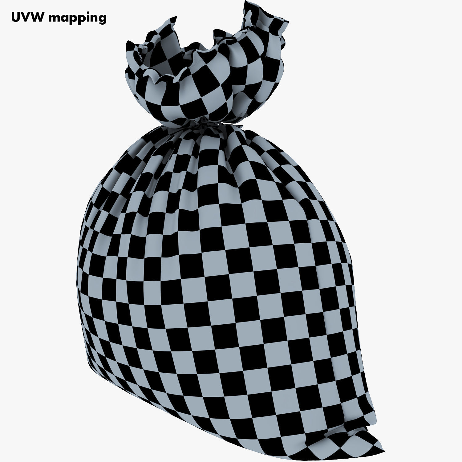 Sack v 3 burlap bag 3D model_31