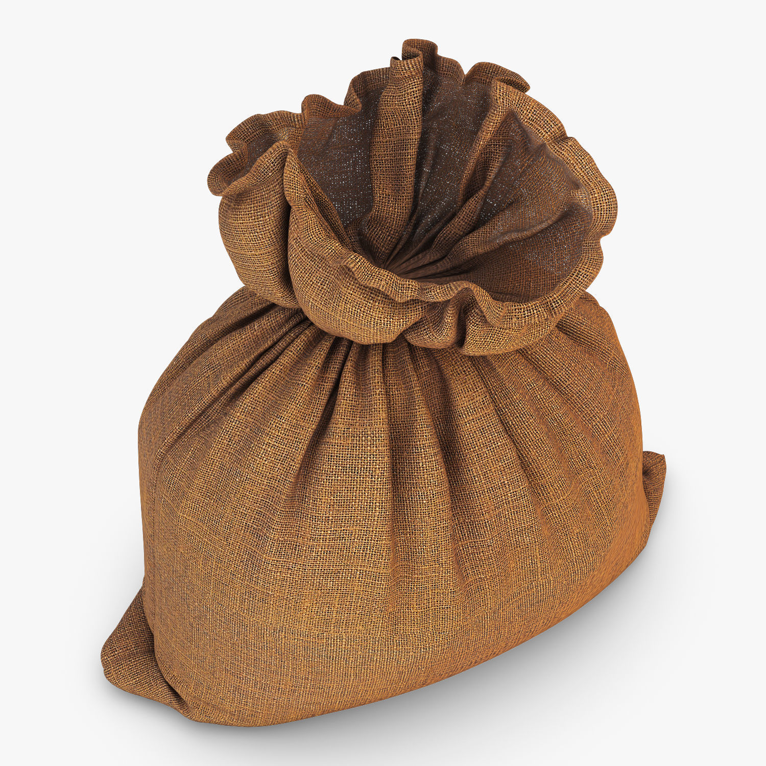 Sack v 3 burlap bag 3D model_6