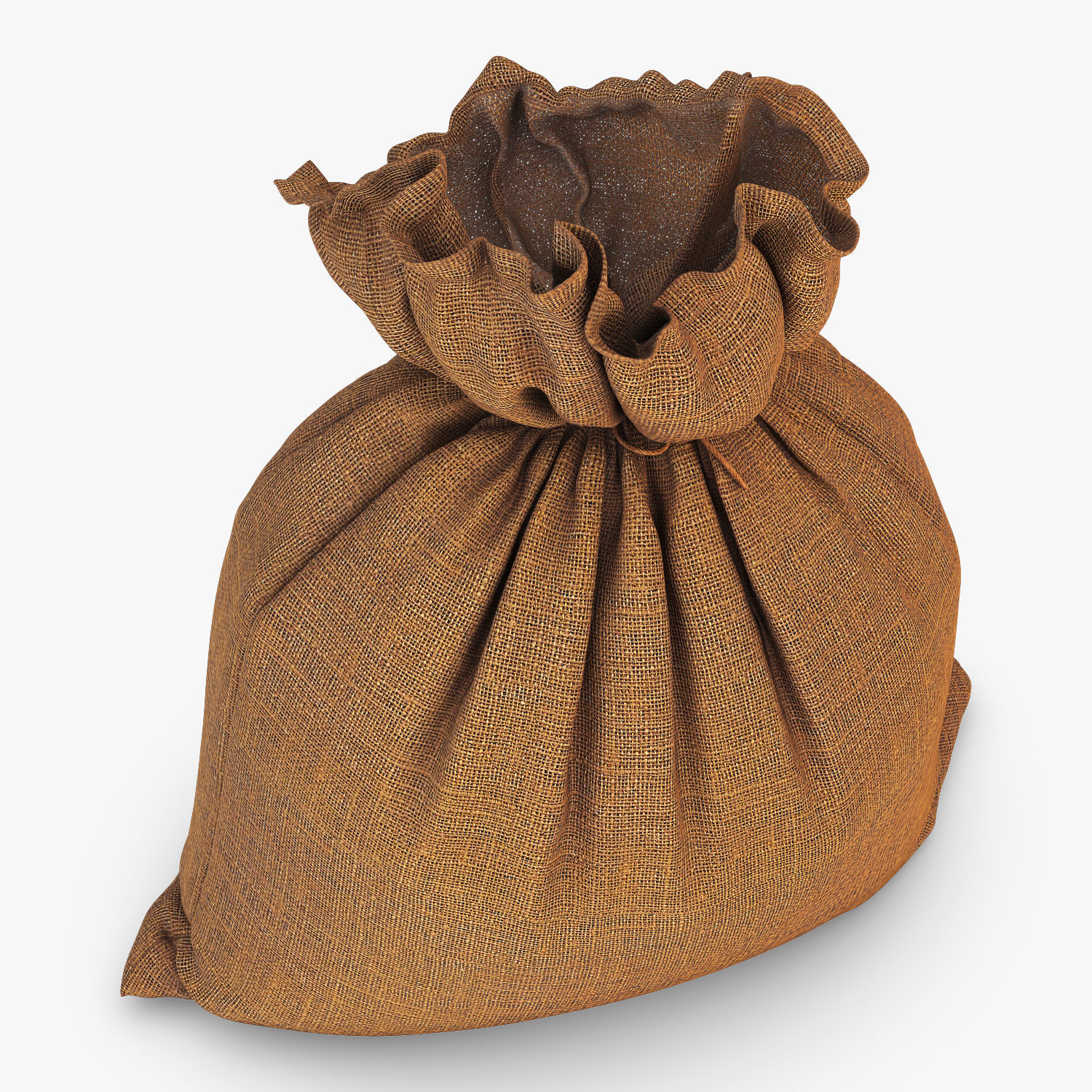 Sack v 3 burlap bag 3D model_7