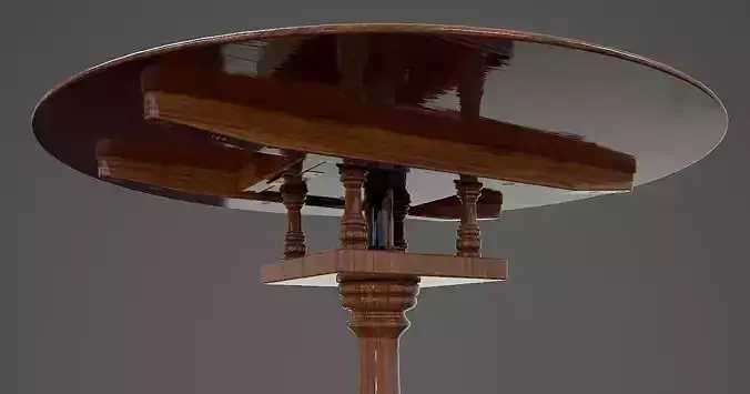 Tilt Top Table - Low Poly Low-poly 3D model