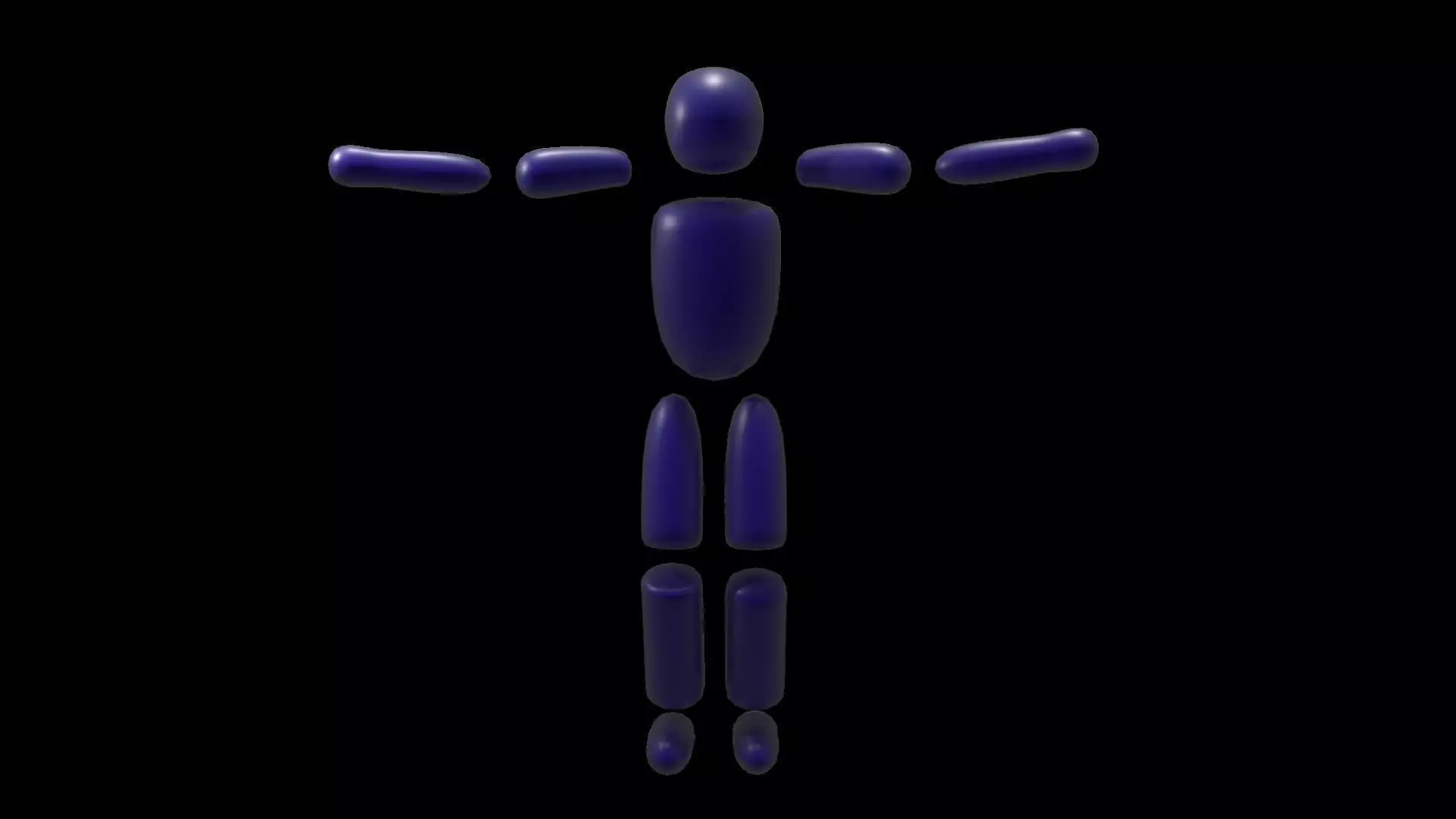 Simple Character - Stickman 3D model