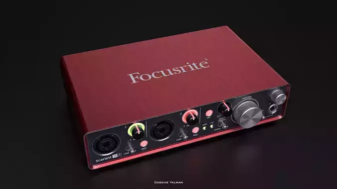 Focusrite Scarlett 2i4 3D model