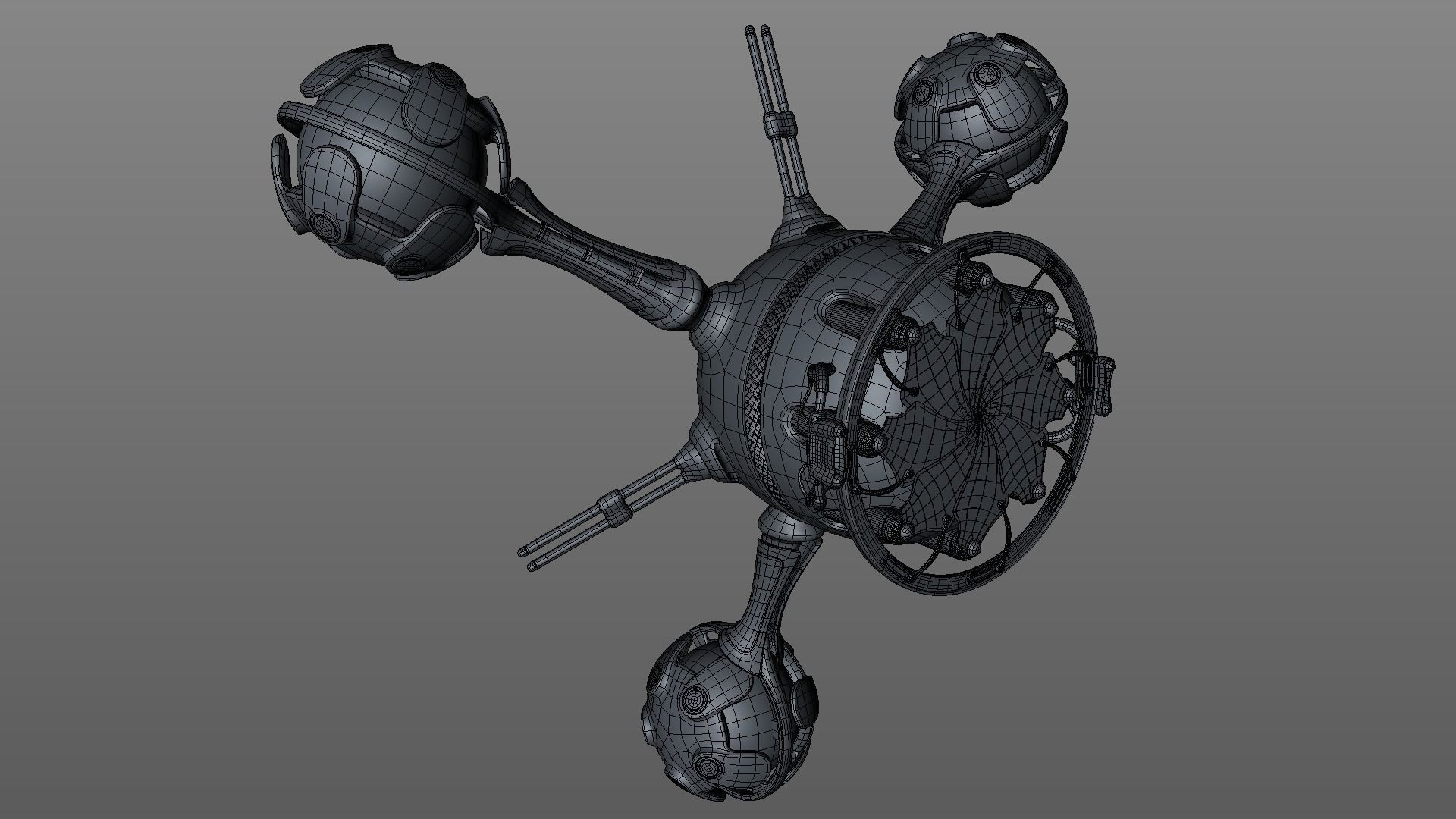 Shutter Drone 3D model_2