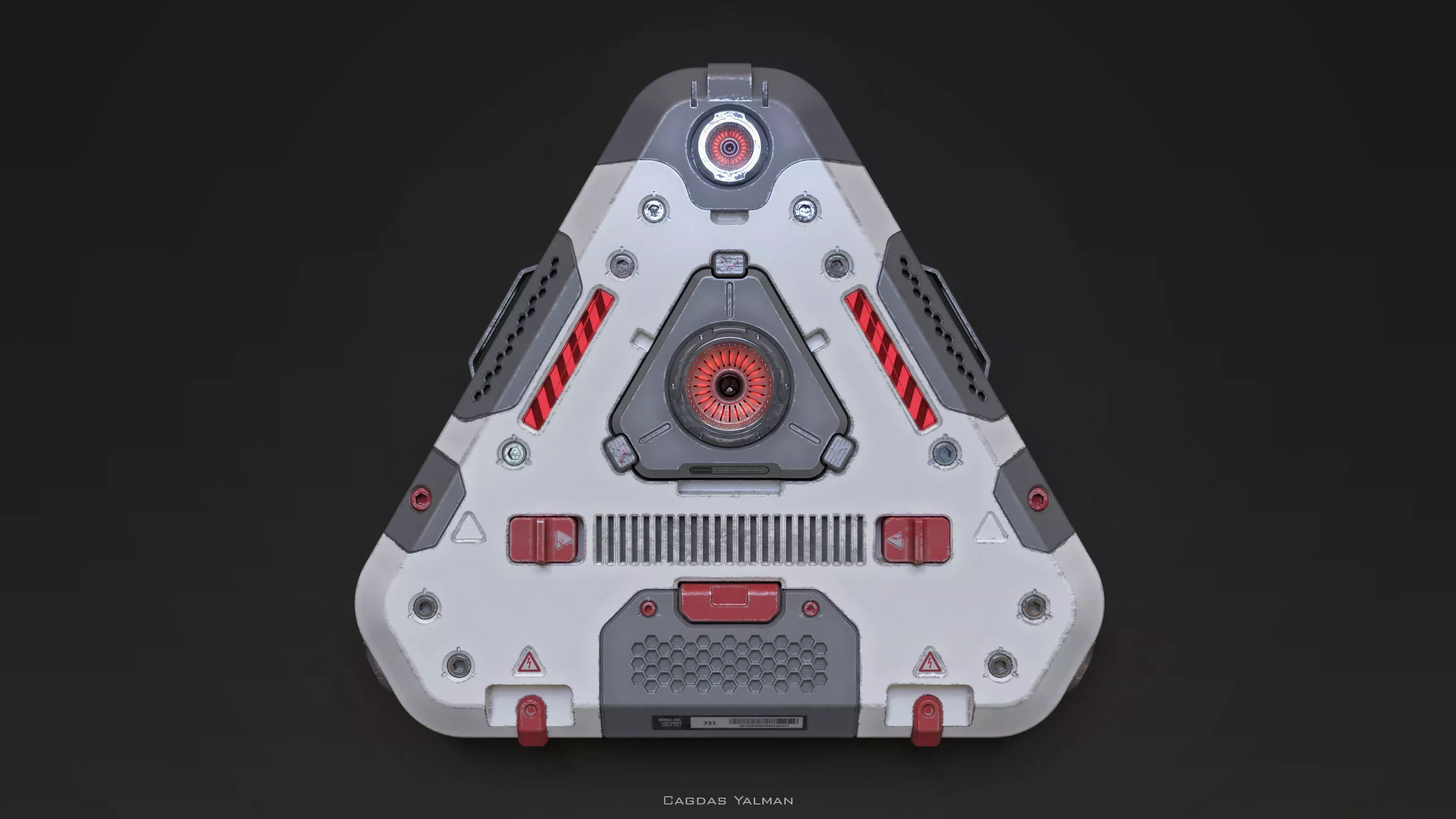 Triangle Power Cube 3D model_0