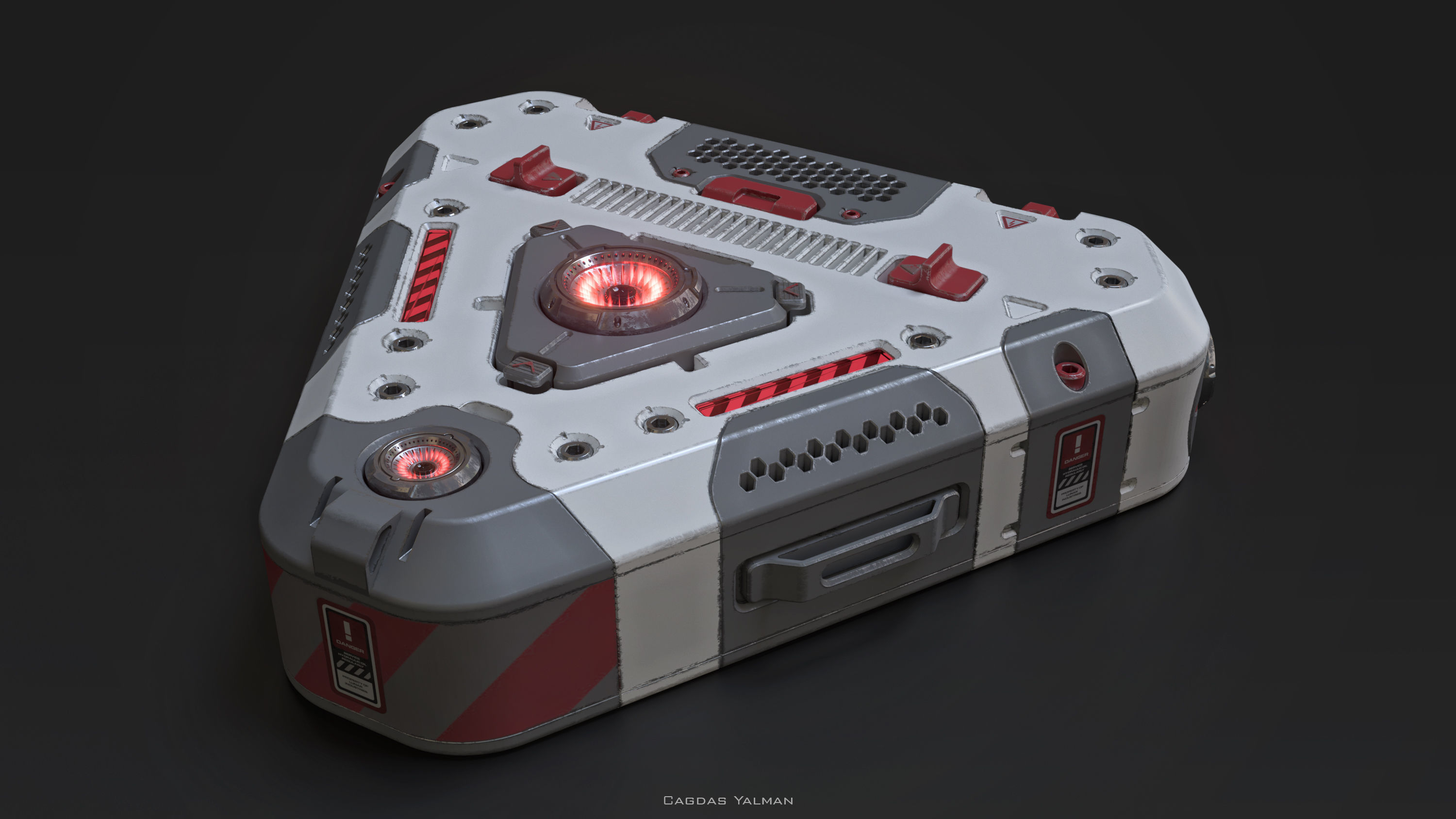 Triangle Power Cube 3D model_2