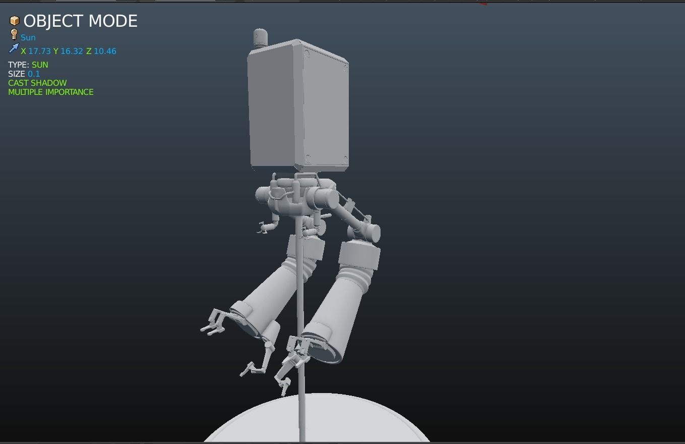 Robotic Helper V1  Nier Automata  Free 3D model_2