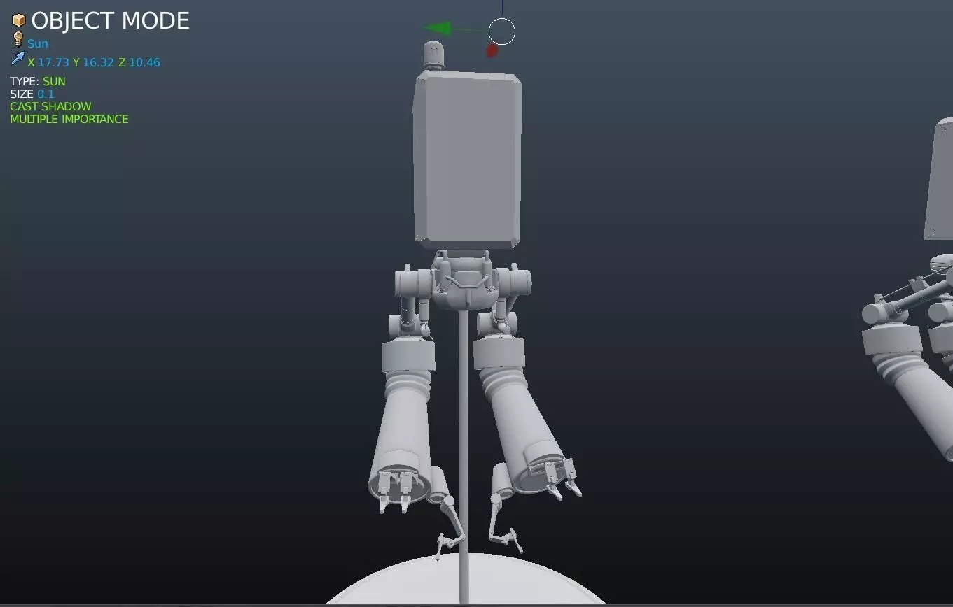 Robotic Helper V1  Nier Automata  Free 3D model_0