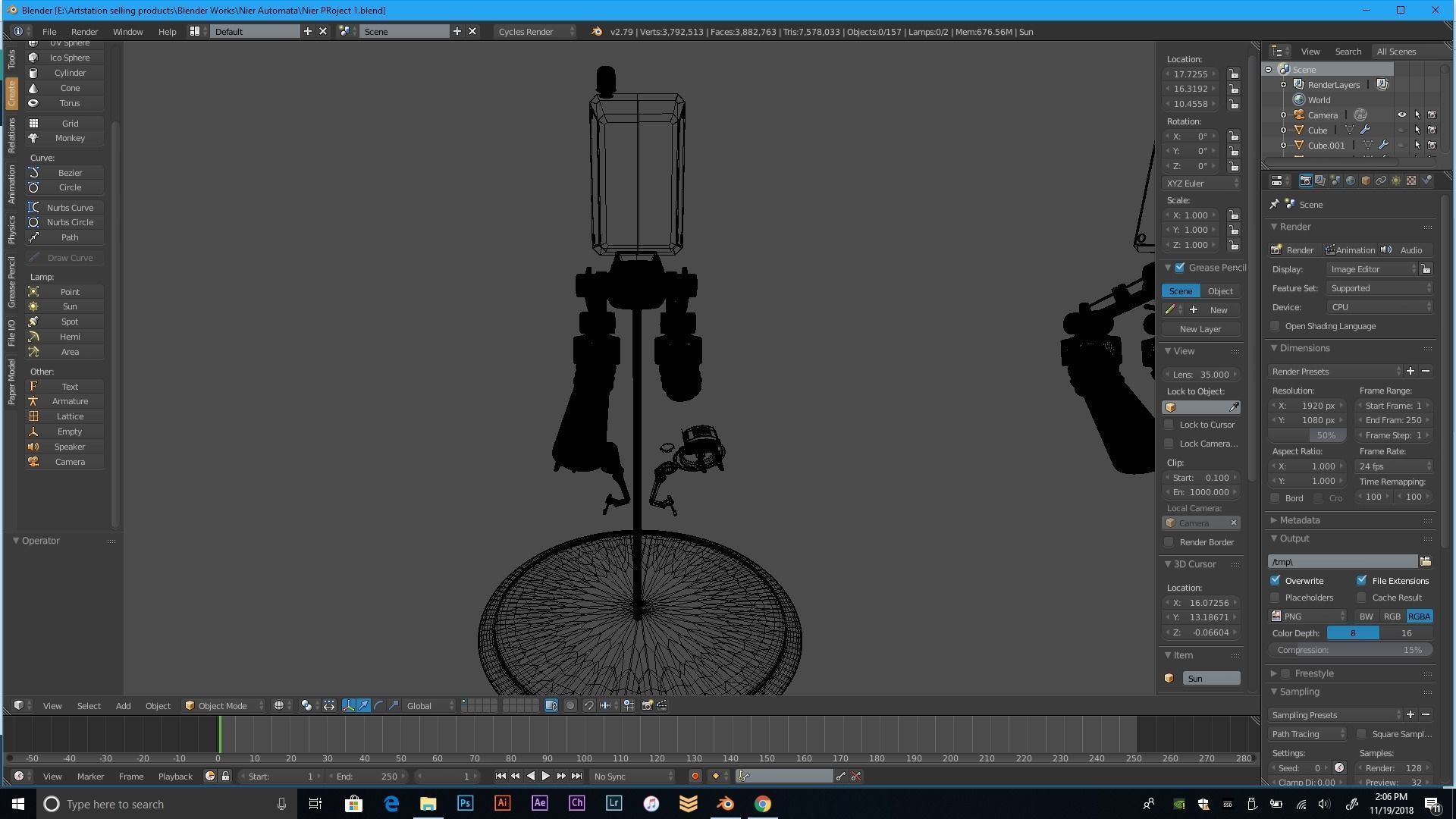 Robotic Helper V1  Nier Automata  Free 3D model_1