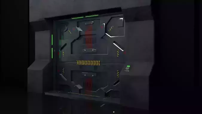 sci fi gate  3D model