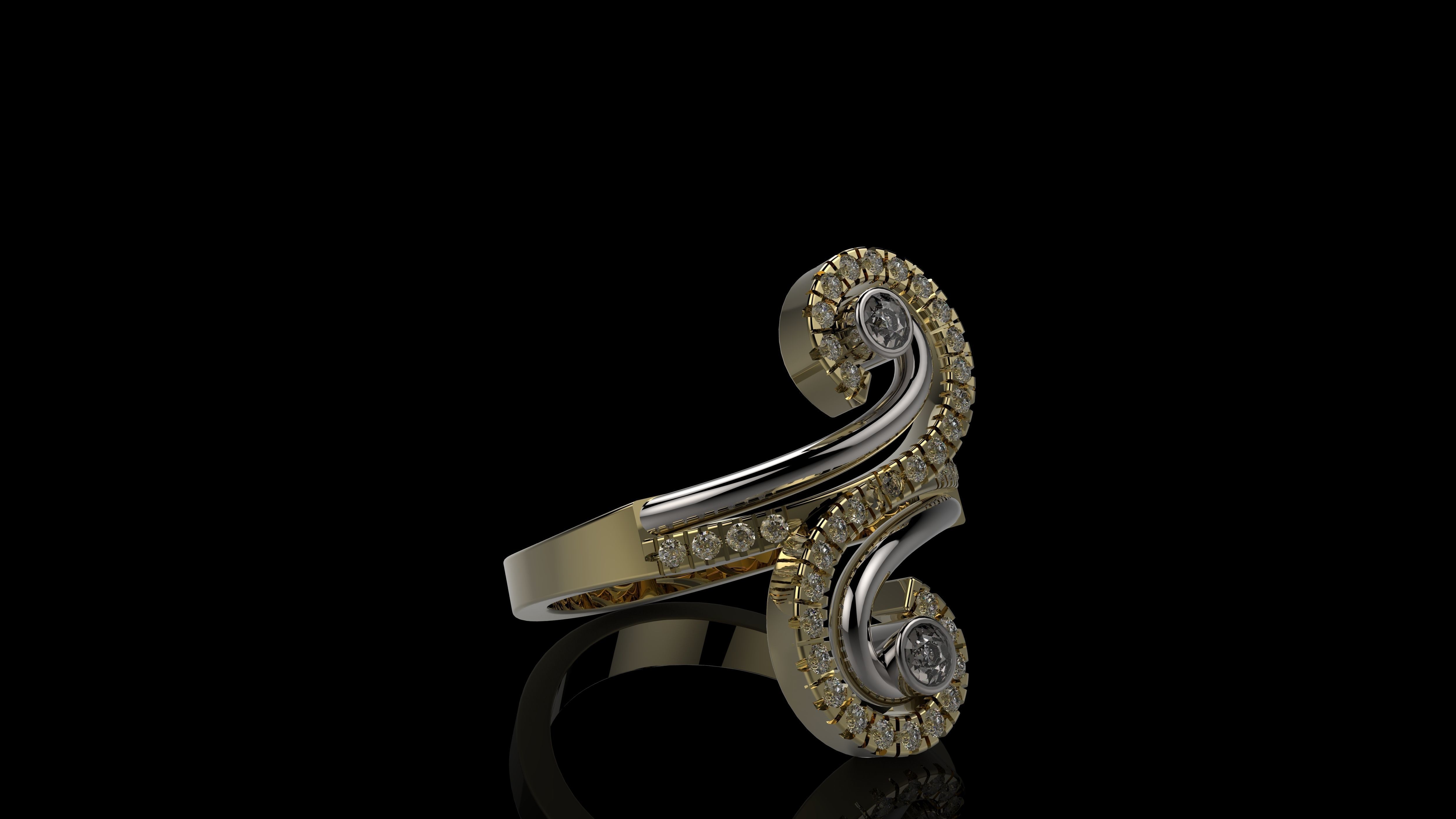 RINGS J222 3D print model_4