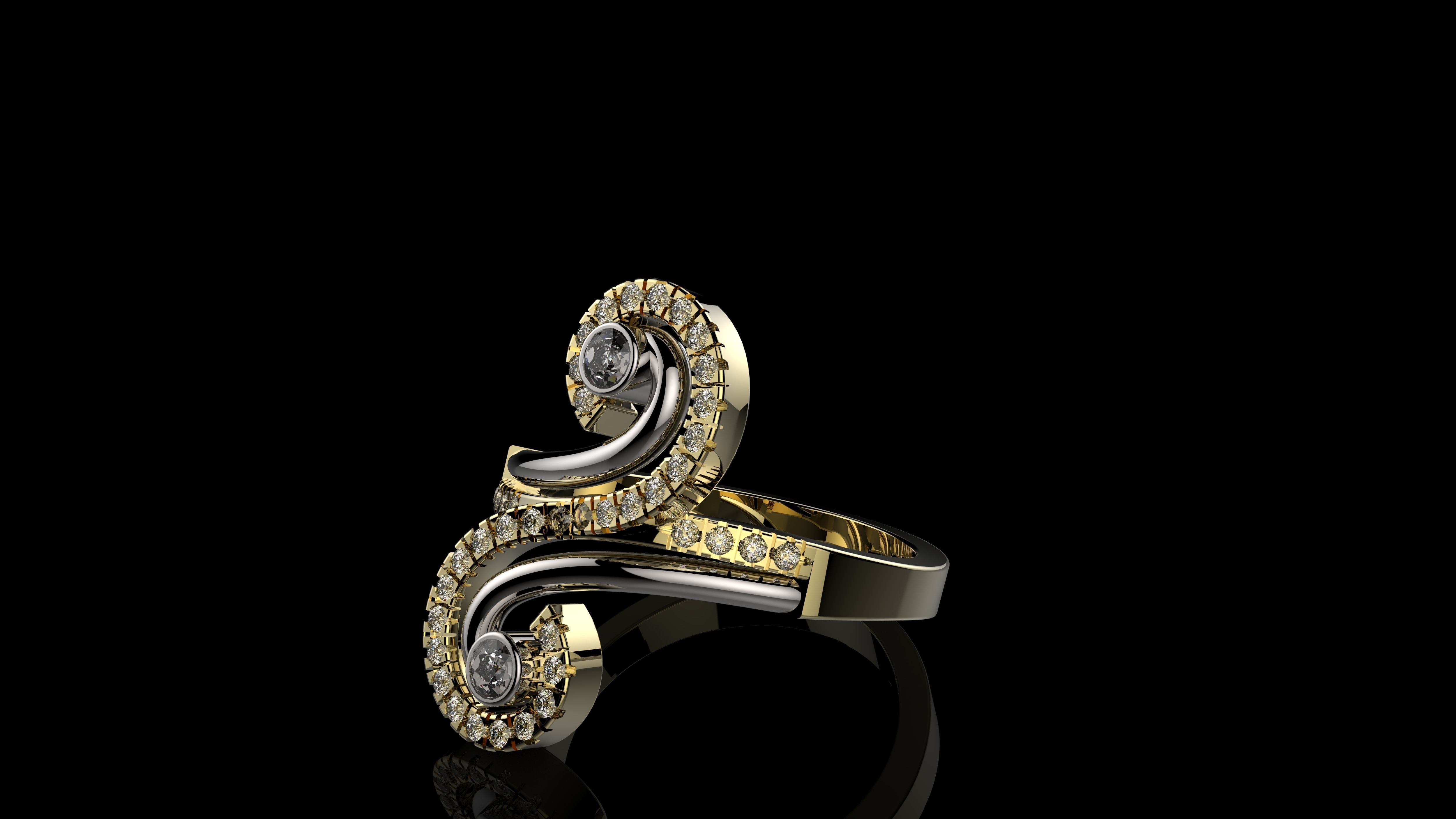 RINGS J222 3D print model_1