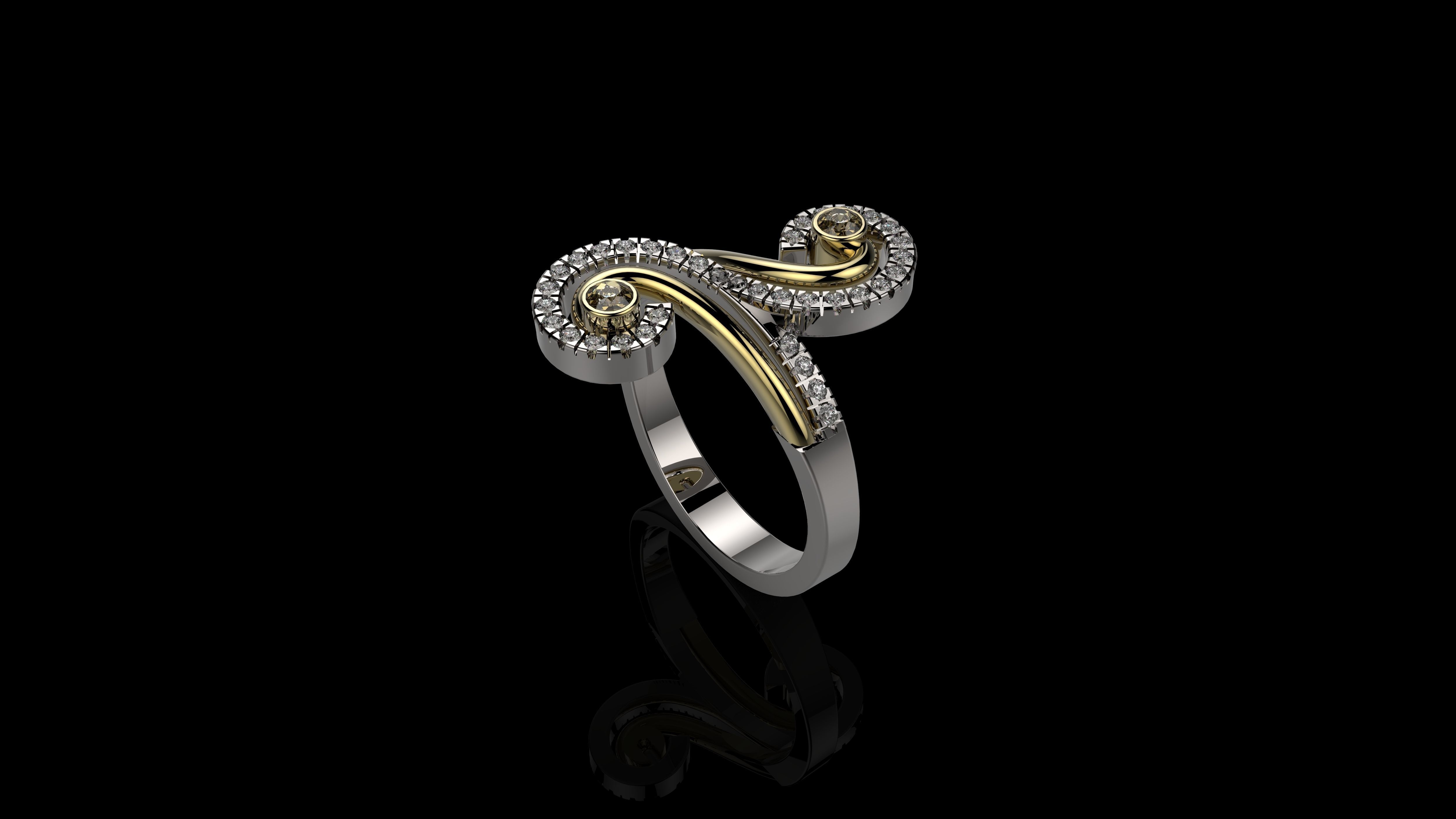 RINGS J222 3D print model_2