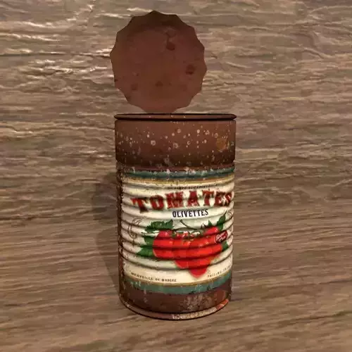 Old Rusty Tomato Can