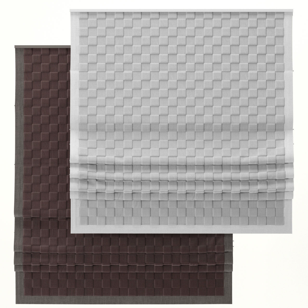 Roman shade c 3D model_2