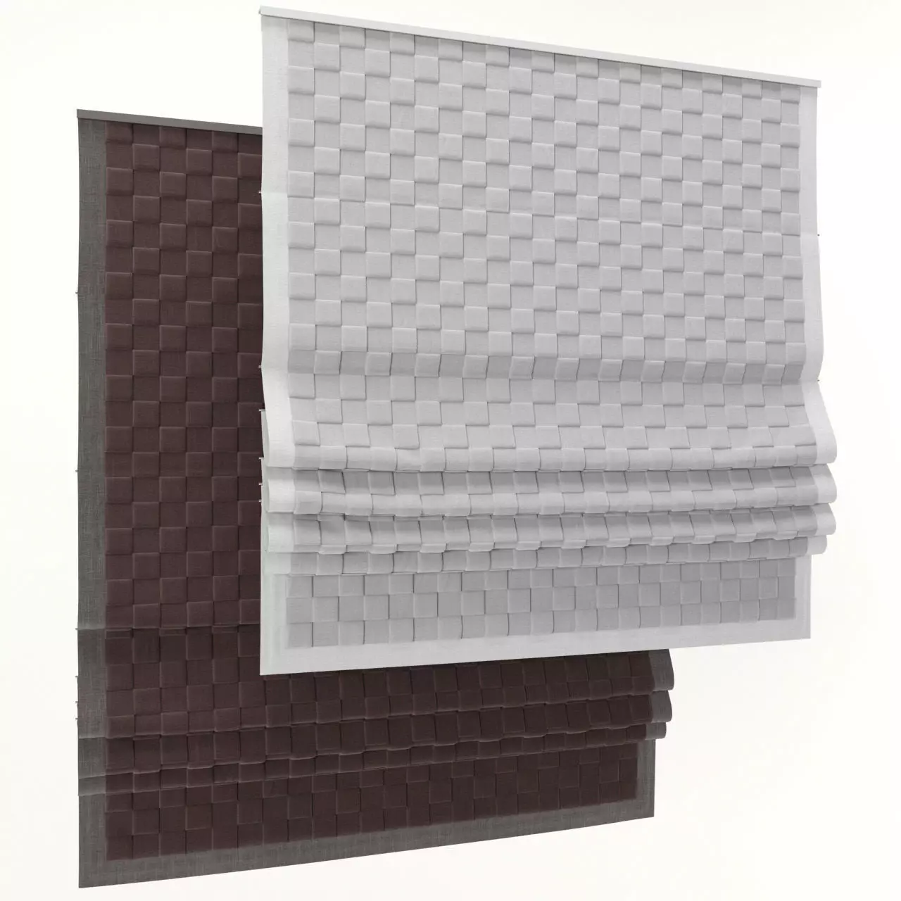 Roman shade c 3D model_0